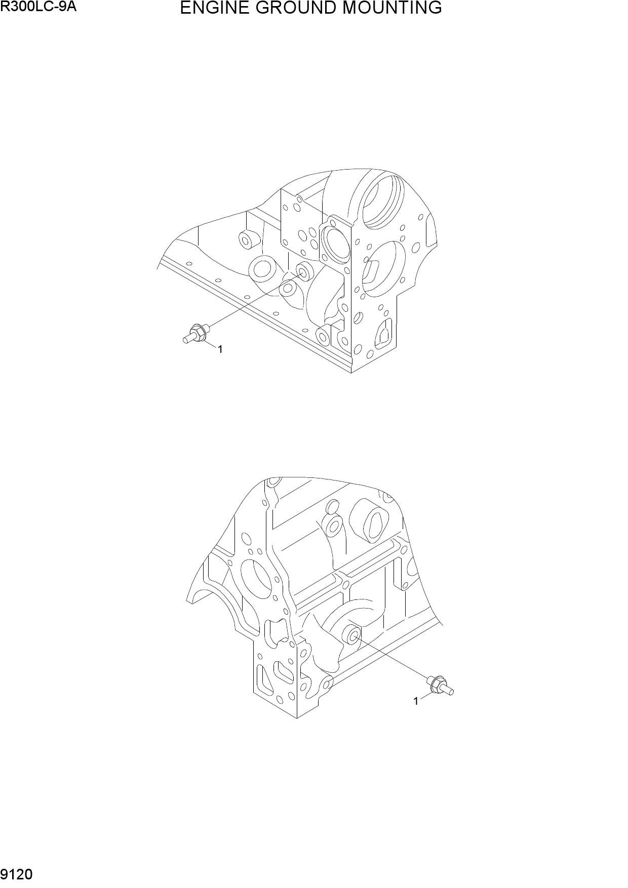 ENGINE GROUND MOUNTING