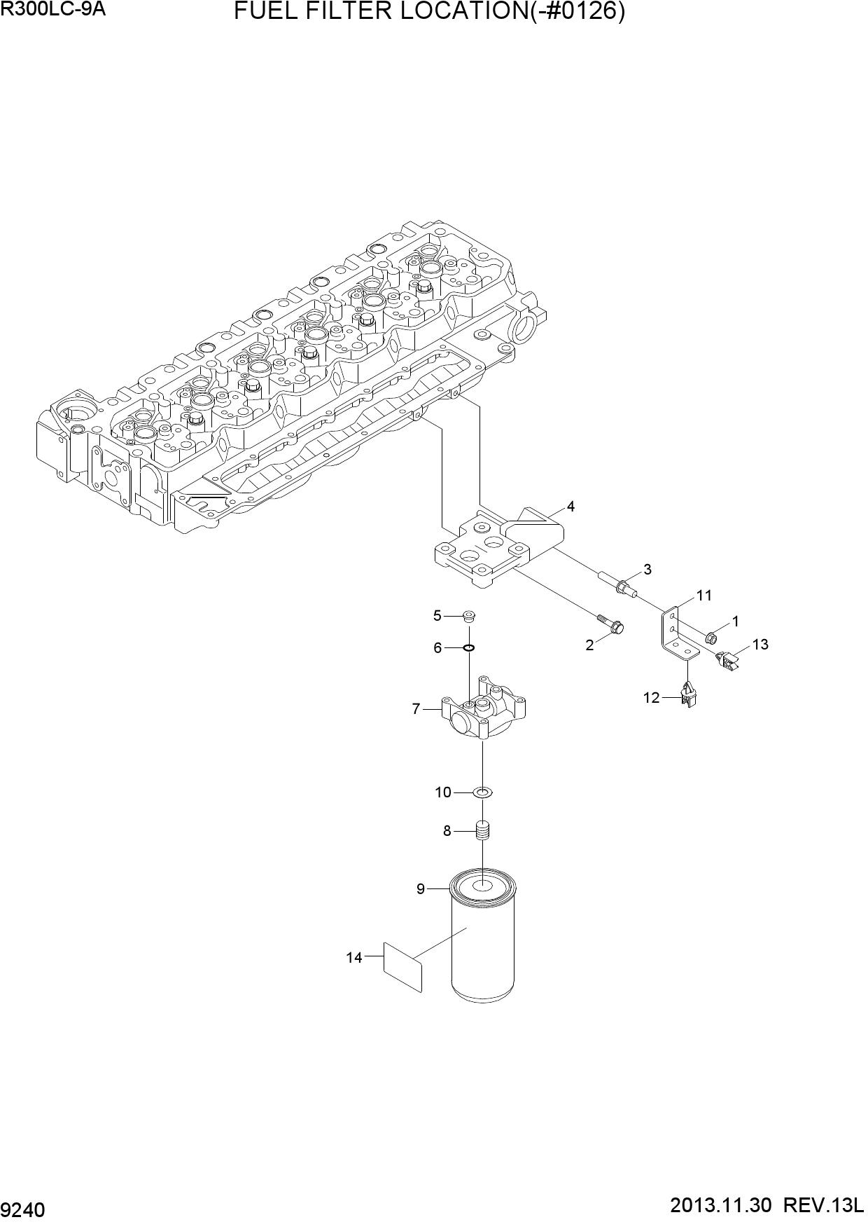 FUEL FILTER LOCATION(-#0126)
