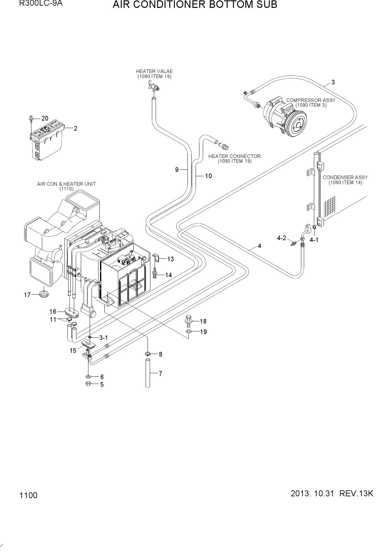 AIR CONDITIONER BOTTOM SUB