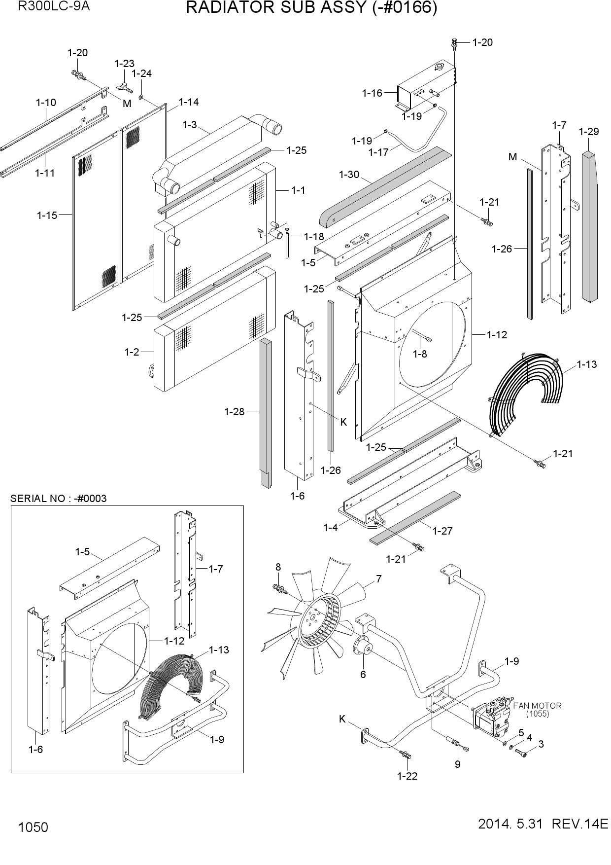 RADIATOR ASSY (-#0166)