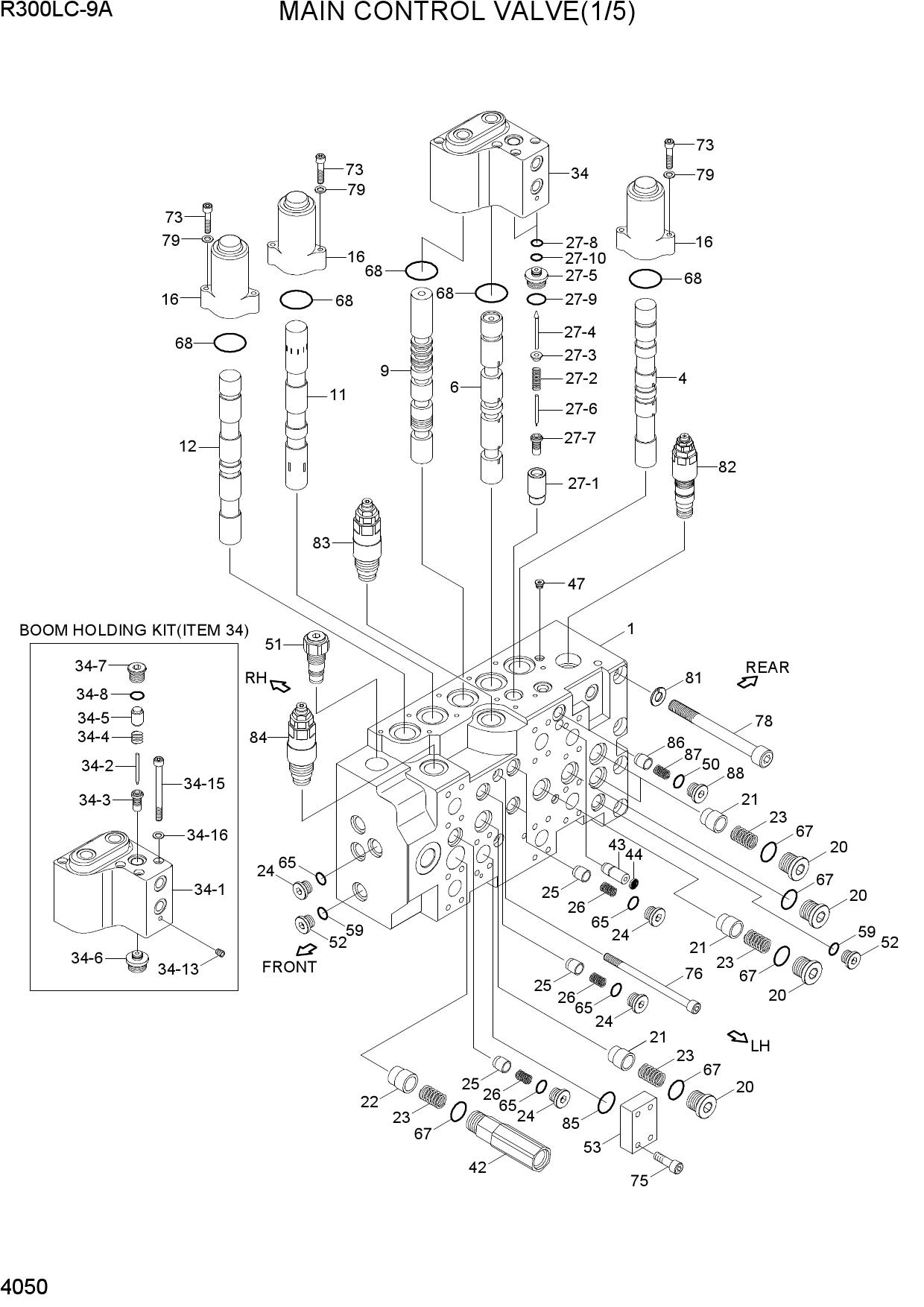 MAIN CONTROL VALVE(1/5, -#0098)