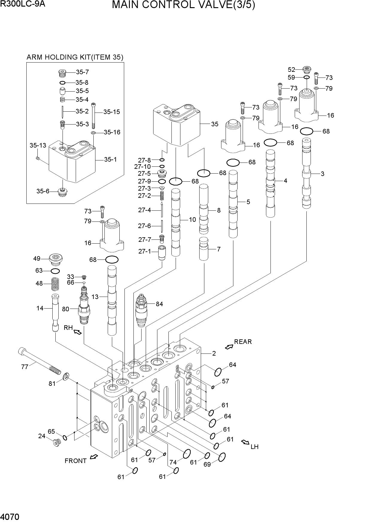 MAIN CONTROL VALVE(3/5, -#0098)