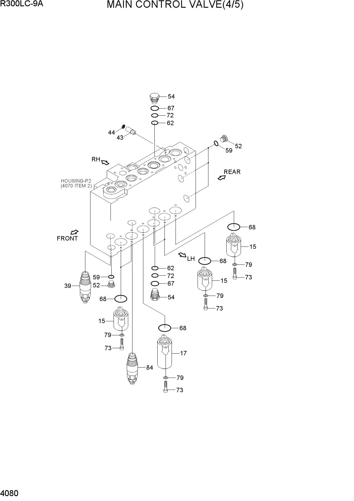 MAIN CONTROL VALVE(4/5, -#0098)