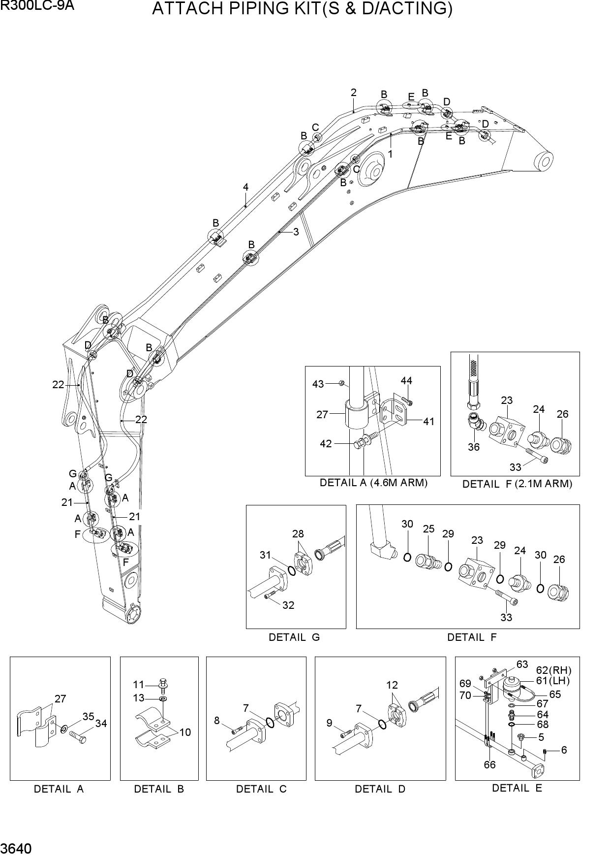 ATTACH PIPING KIT(S & D/ACTING)