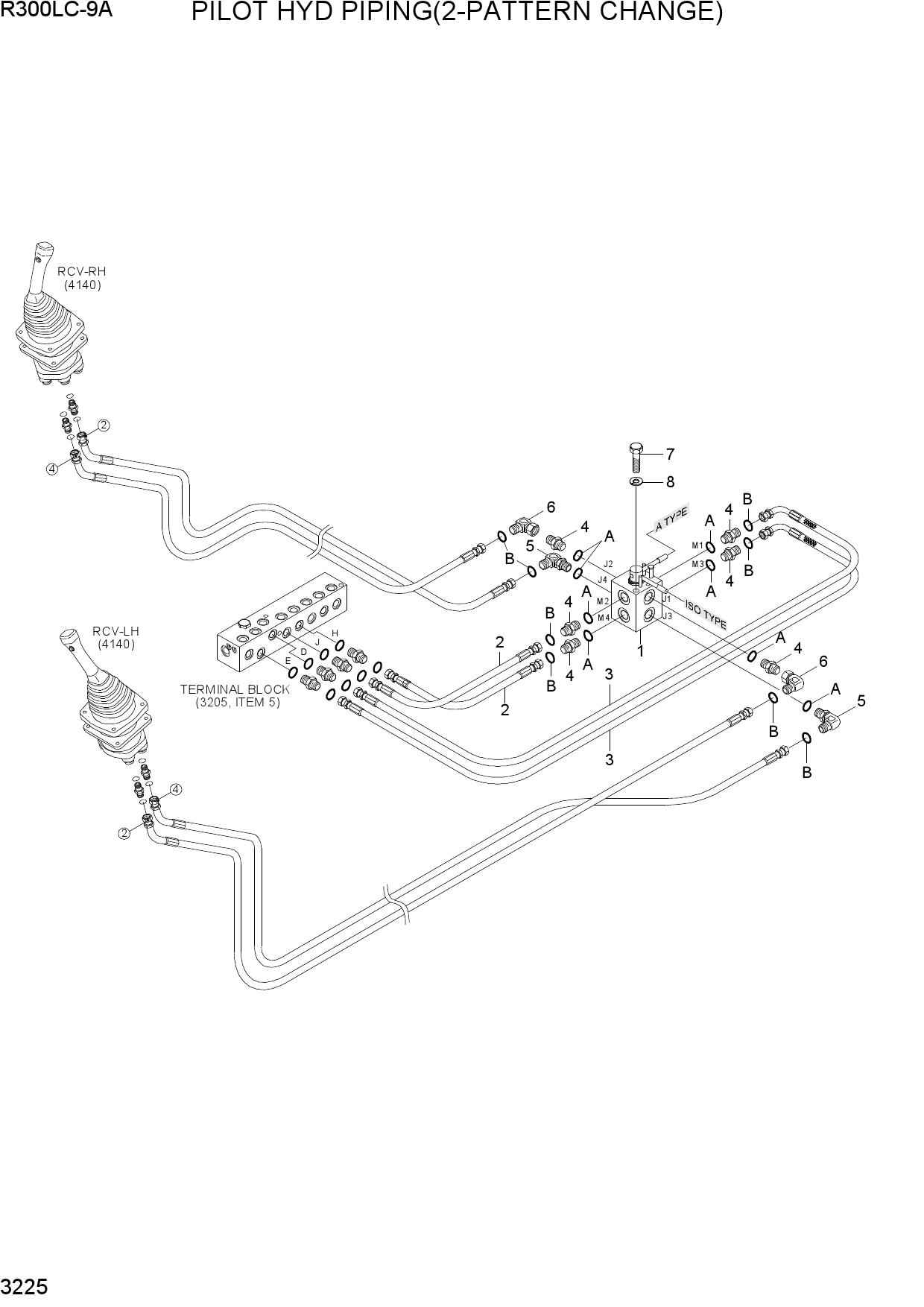 PILOT HYD PIPING(2-PATTERN CHANGE)