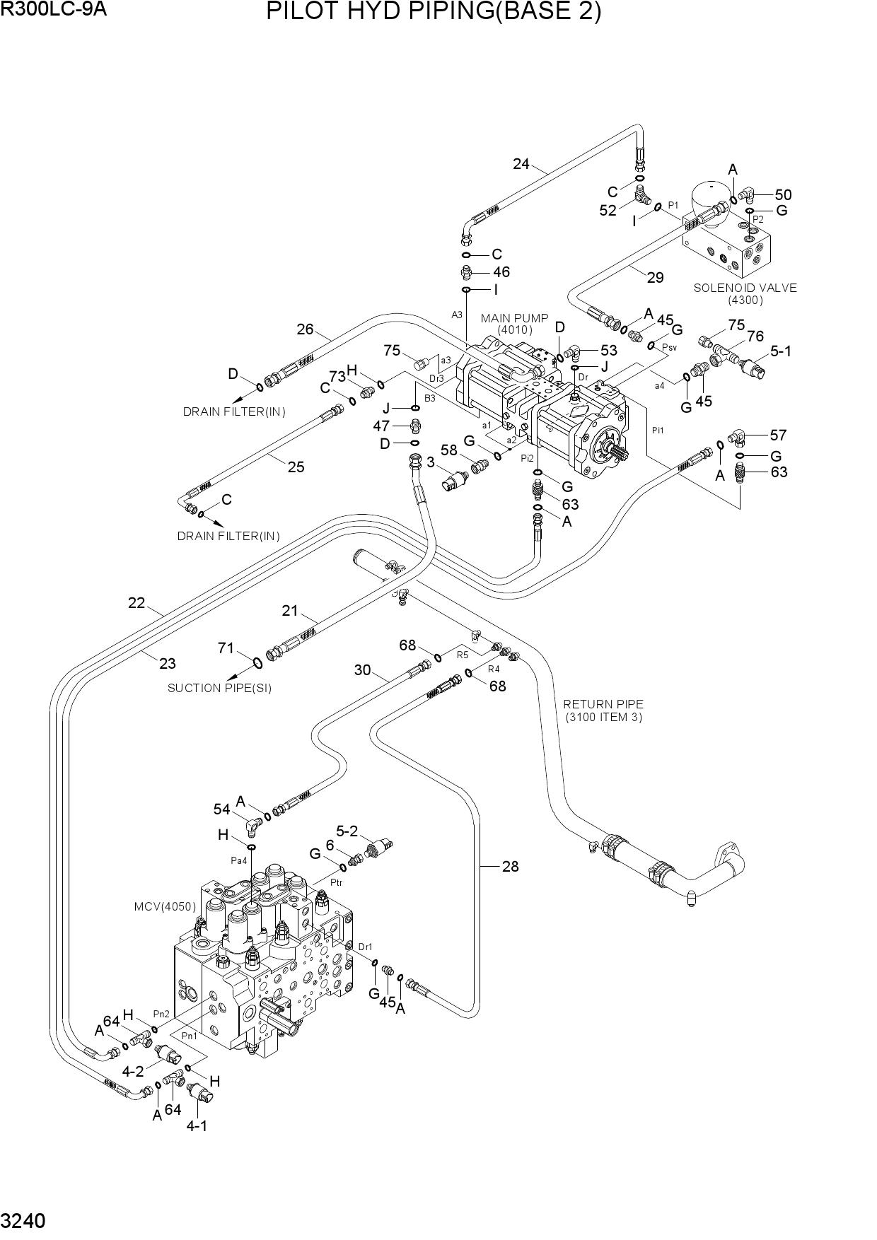 PILOT HYD PIPING(BASE 2)