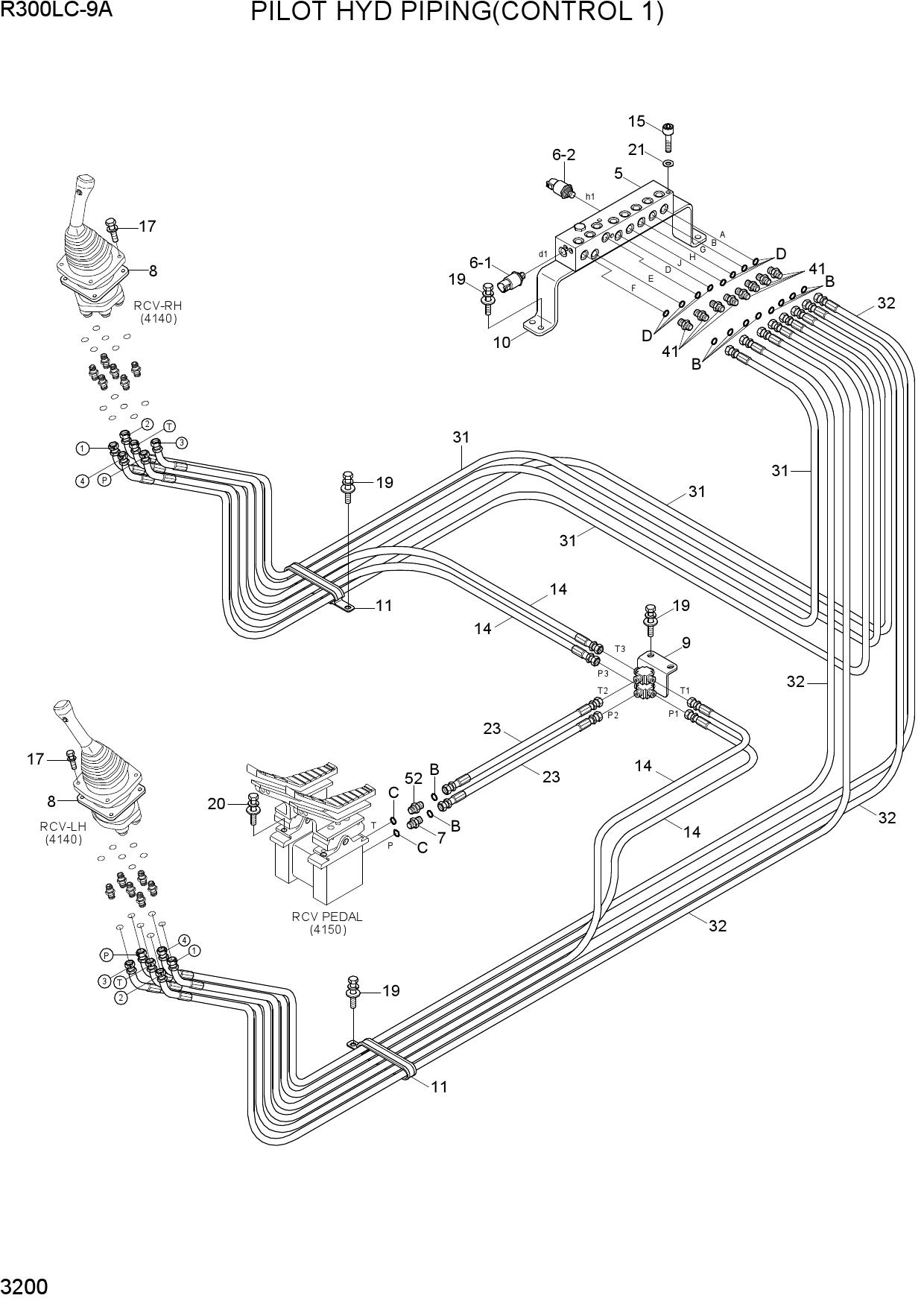 PILOT HYD PIPING(CONTROL 1)