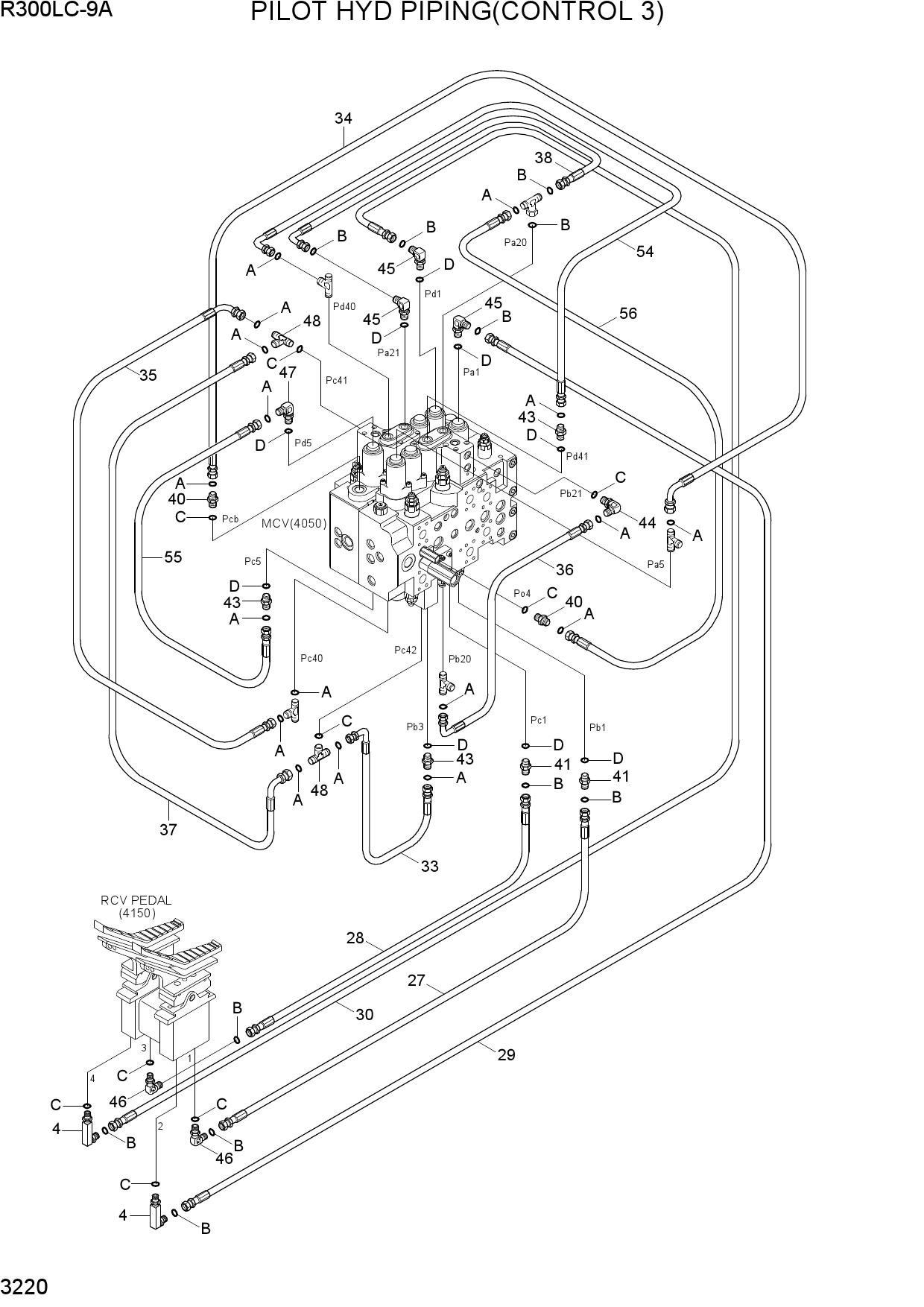 PILOT HYD PIPING(CONTROL 3)