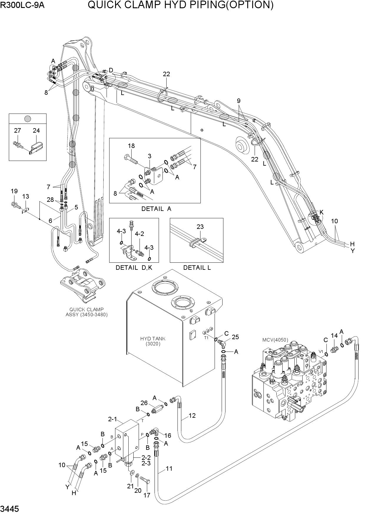 QUICK CLAMP HYD PIPING(OPTION)