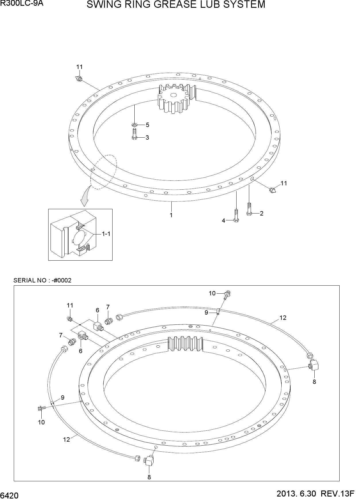 SWING RING GREASE LUB SYSTEM