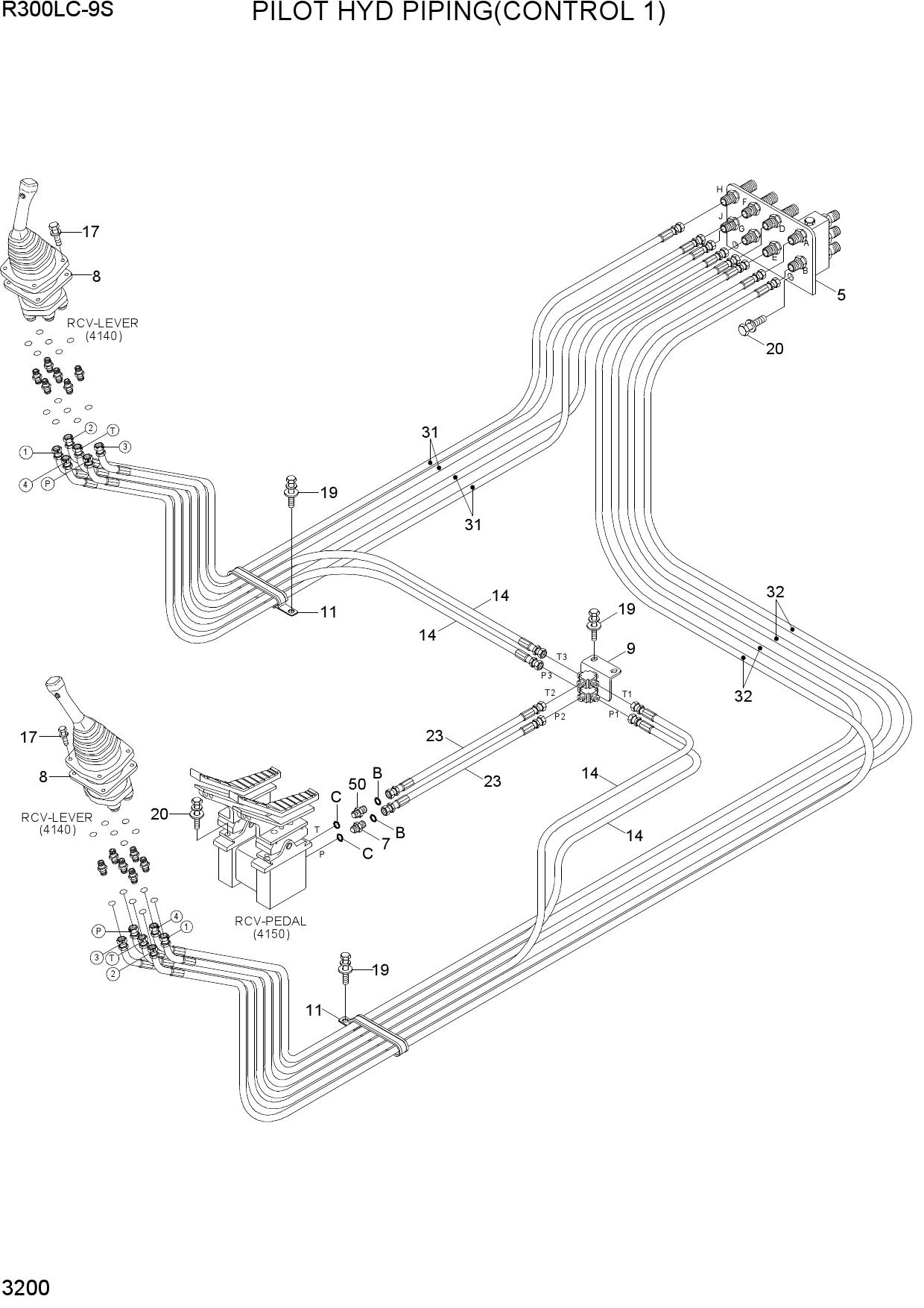 PILOT HYD PIPING(CONTROL 1)