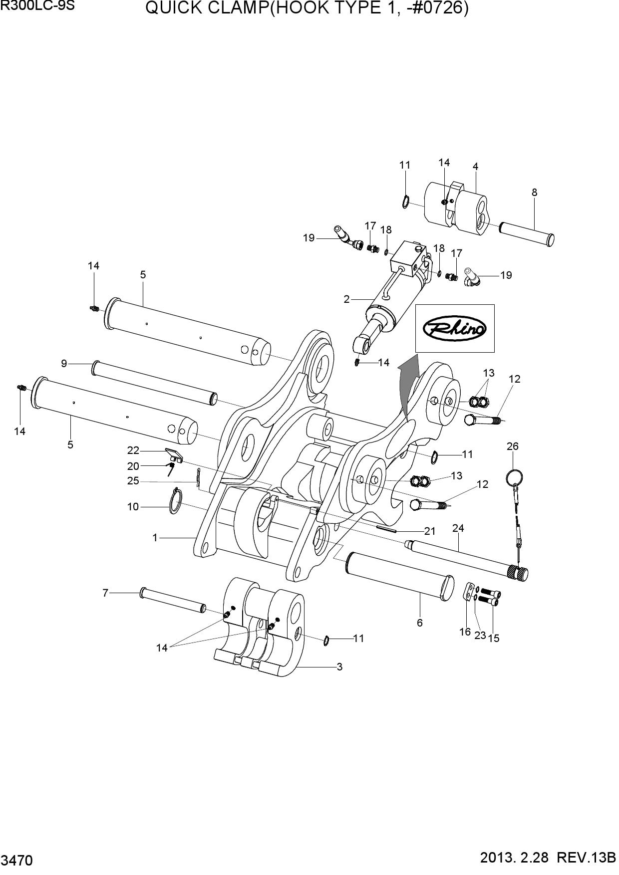 QUICK CLAMP(HOOK TYPE 1, -#0726)