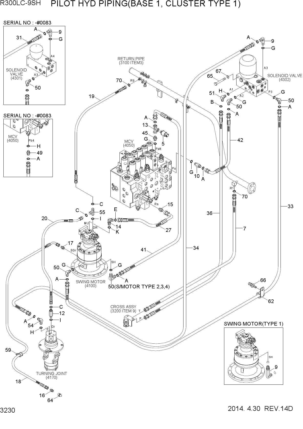 PILOT HYD PIPING(BASE 1, CLUSTER TYPE 1)