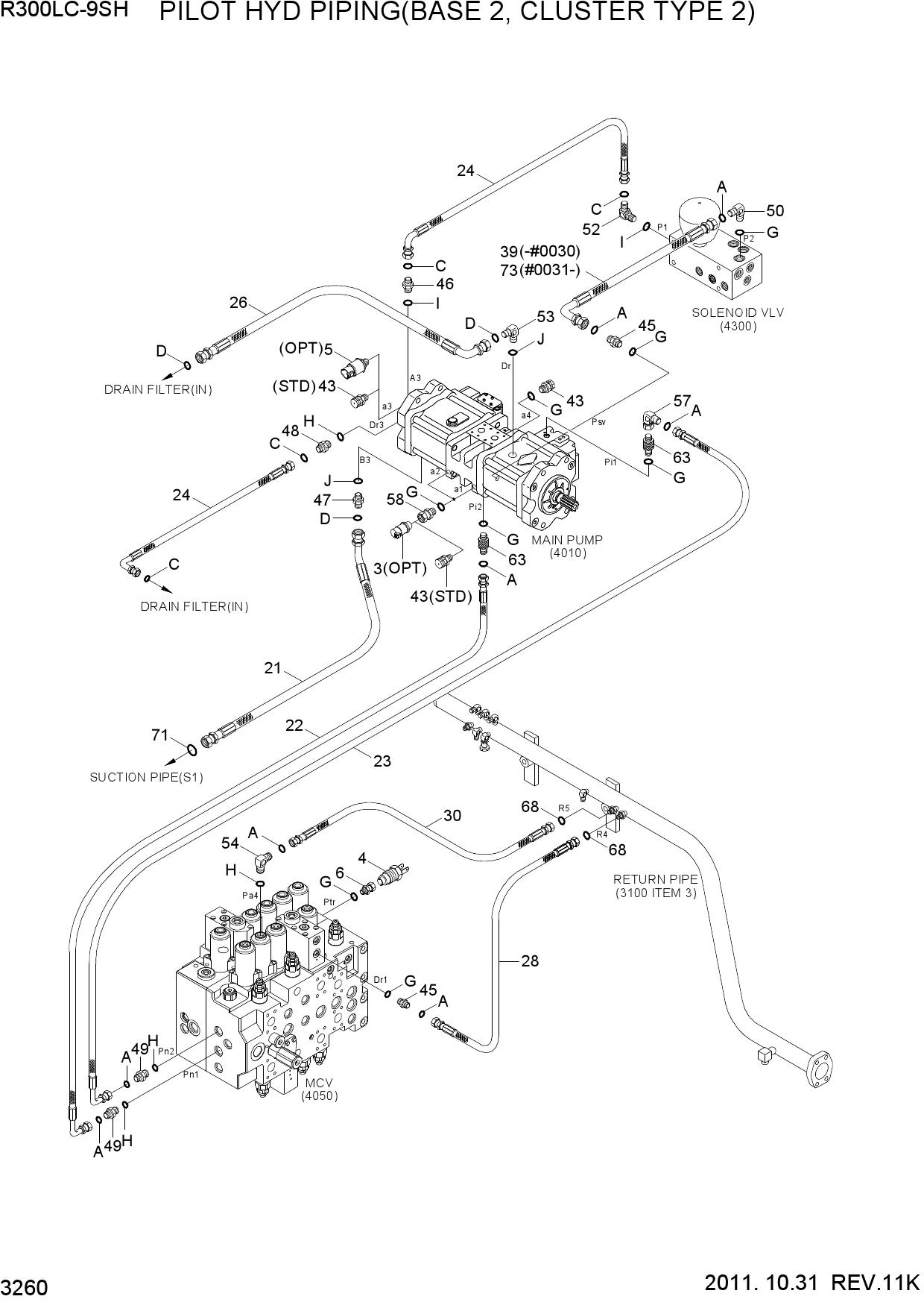 PILOT HYD PIPING(BASE 2, CLUSTER TYPE 2)