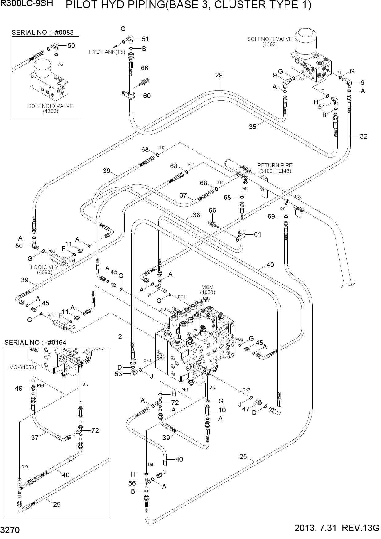 PILOT HYD PIPING(BASE 3, CLUSTER TYPE 1)
