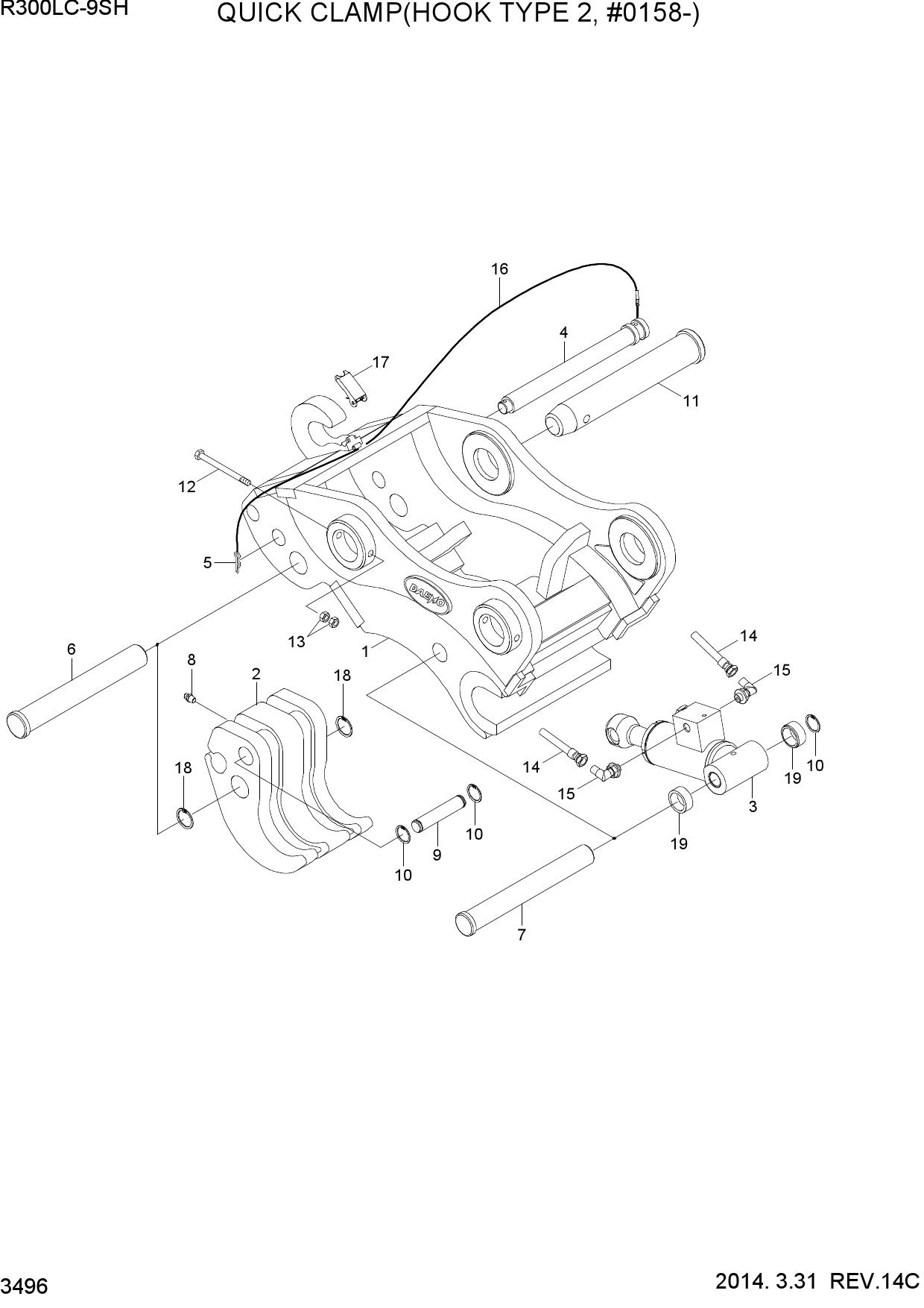 QUICK CLAMP(HOOK TYPE 2, #0158-)