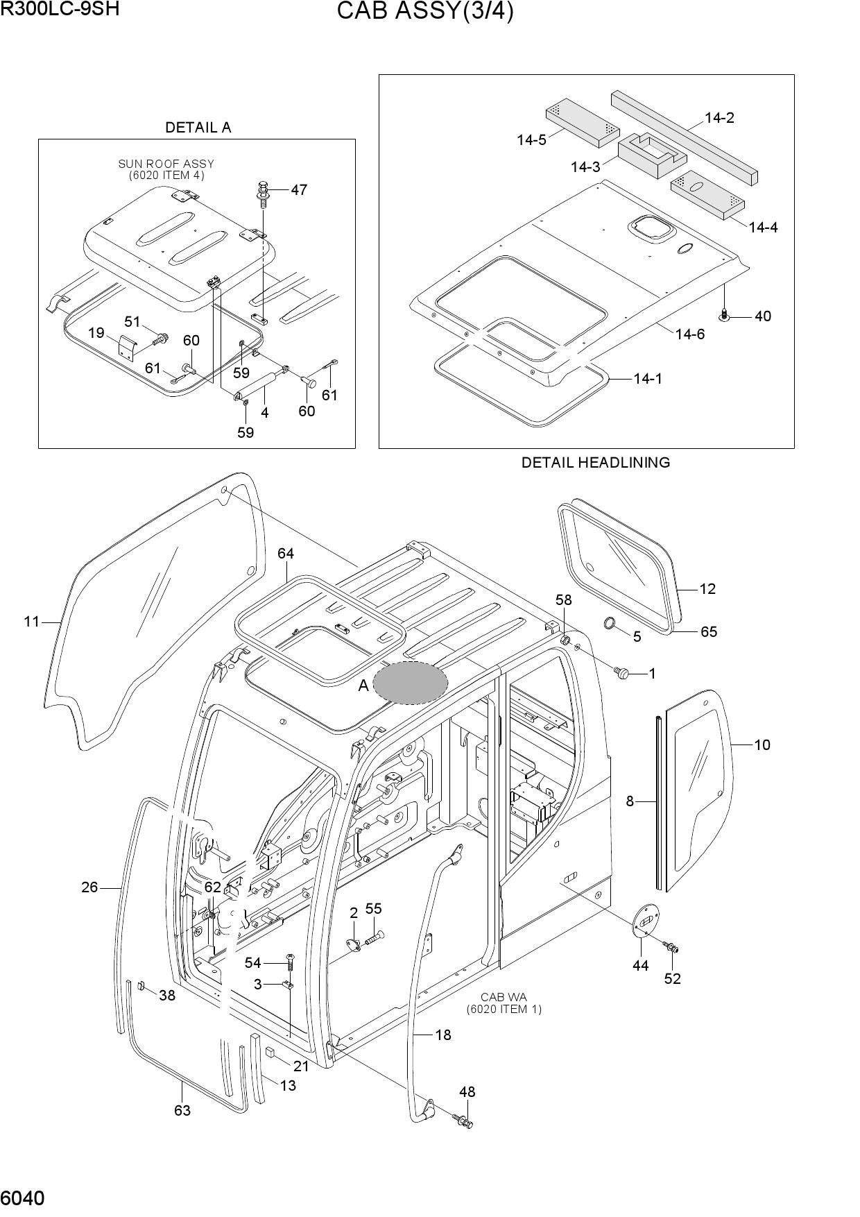 CAB ASSY(3/4)