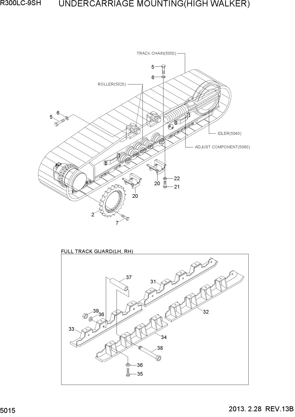 UNDERCARRIAGE MOUNTING(HIGH WALKER)