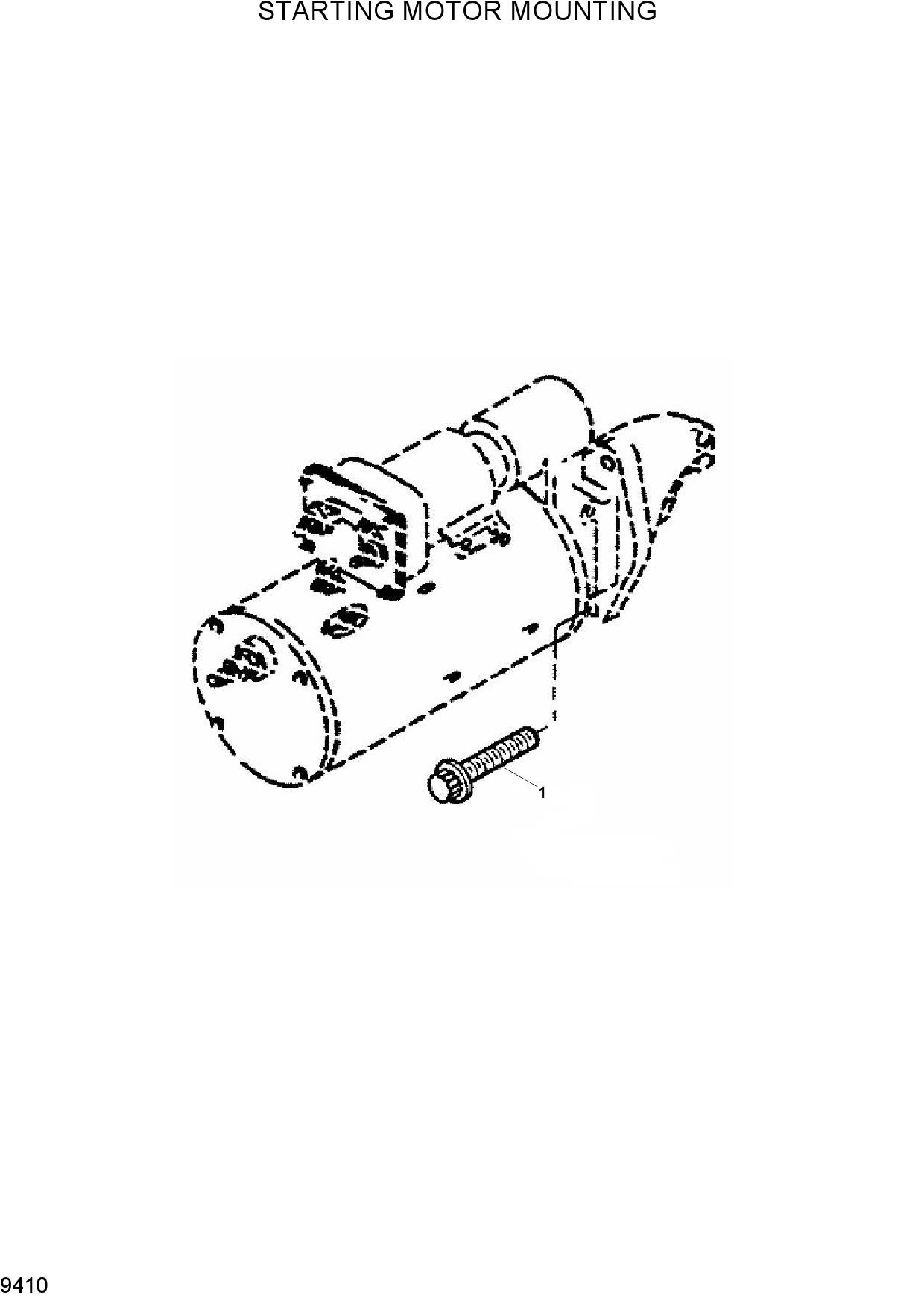 STARTING MOTOR MOUNTING