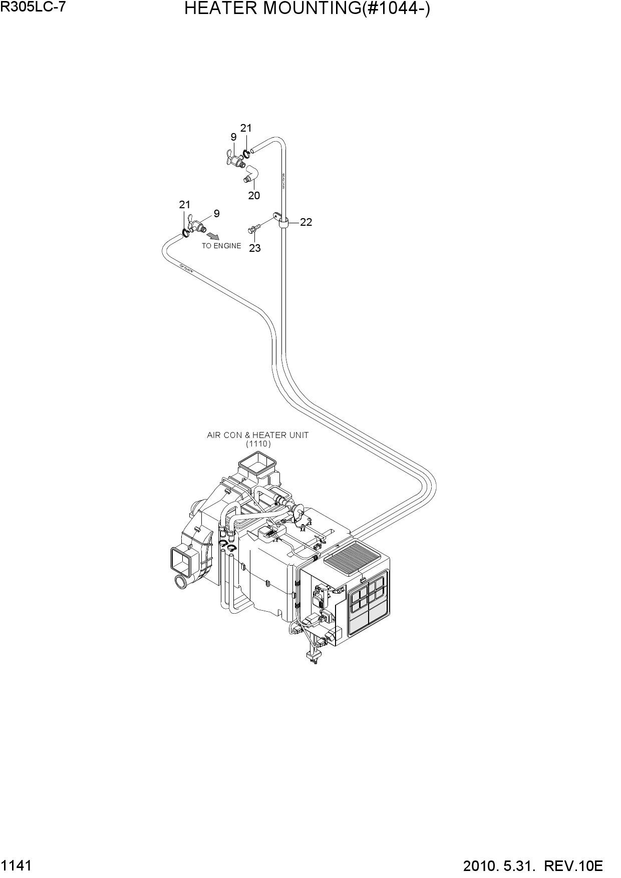 HEATER MOUNTING(#1044-)