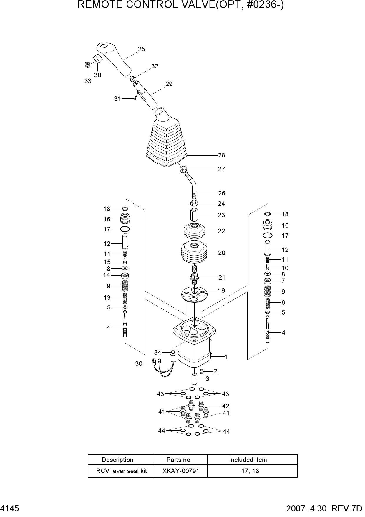 REMOTE CONTROL VALVE(OPT, #0236-)