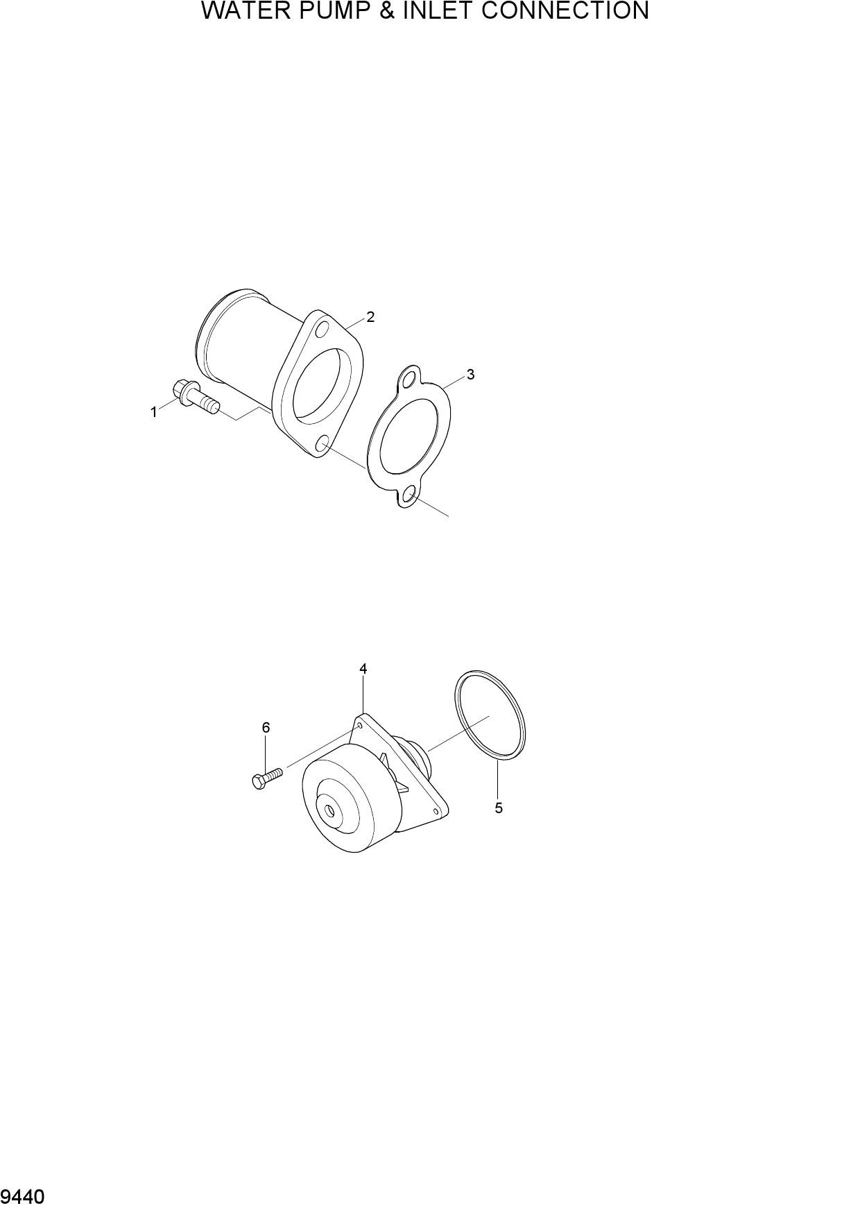 WATER PUMP & INLET CONNECTION