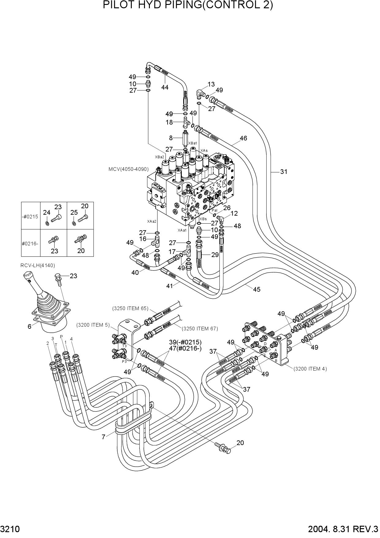 PILOT HYD PIPING(CONTROL 2)