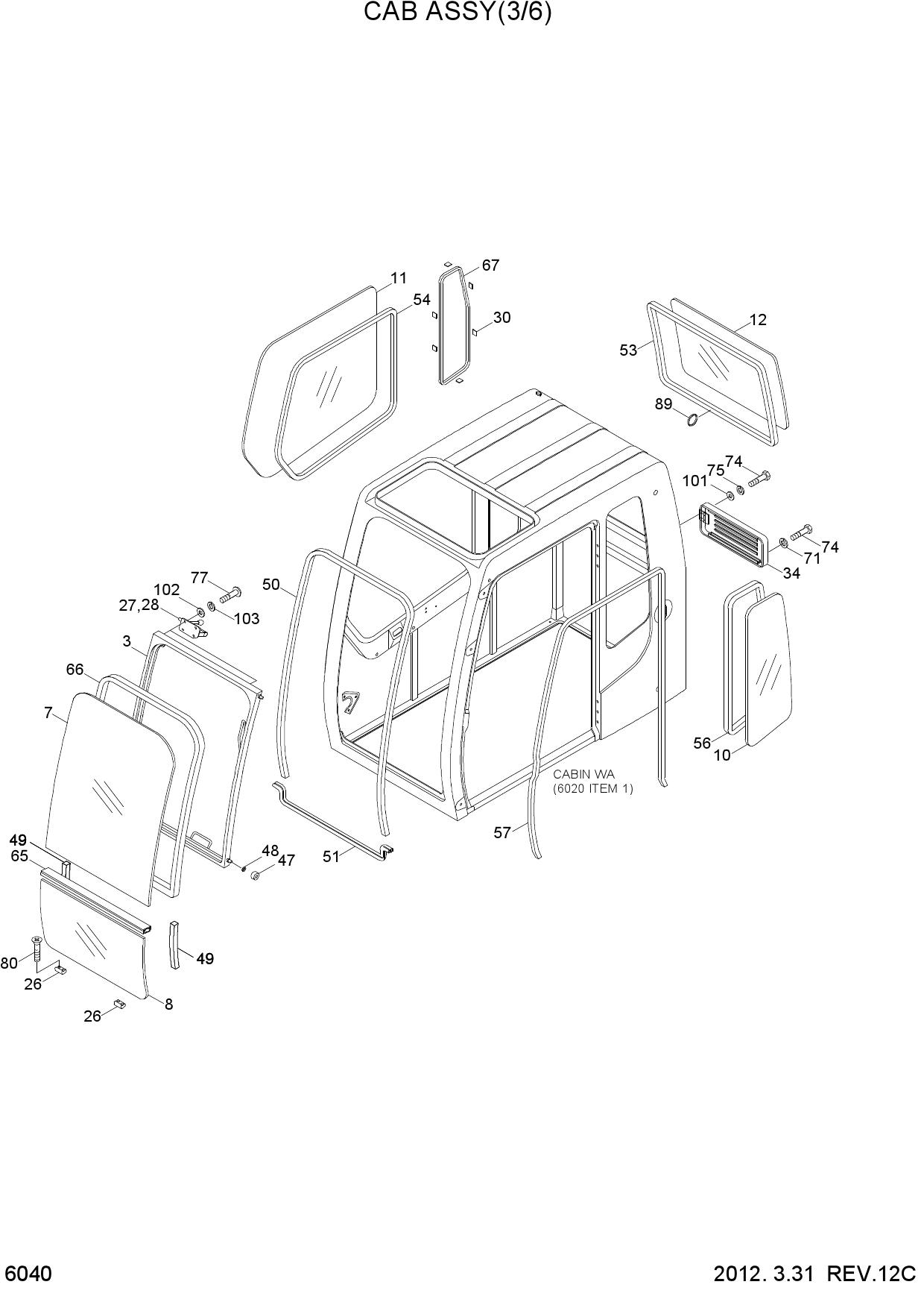 CAB ASSY(3/6)