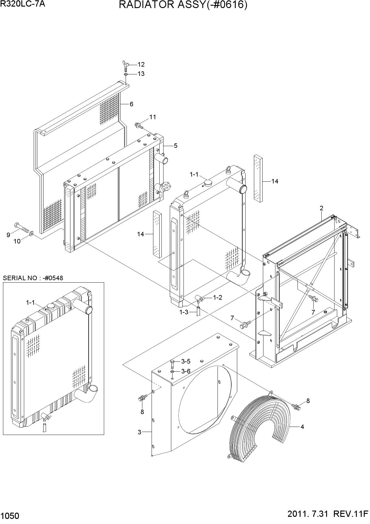 RADIATOR ASSY(-#0616)