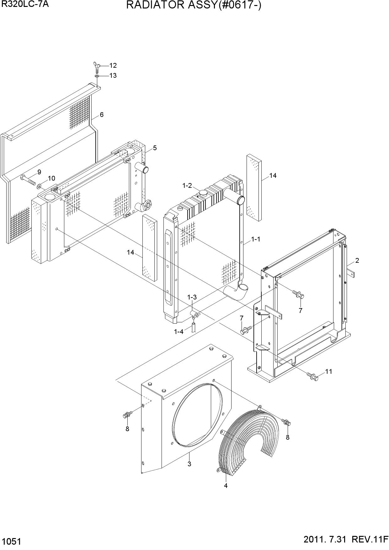 RADIATOR ASSY(#0617-)