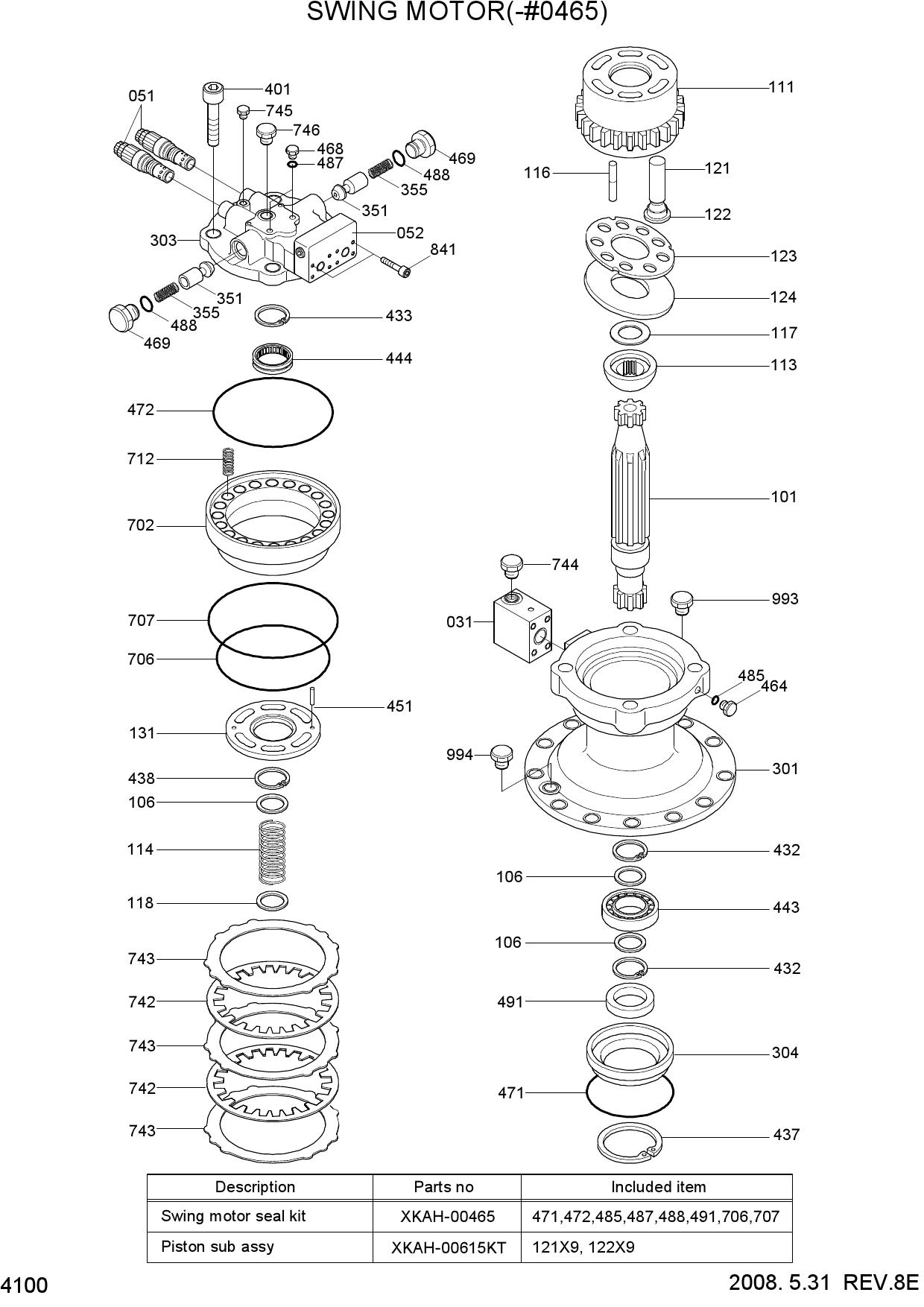 SWING MOTOR(-#0465)