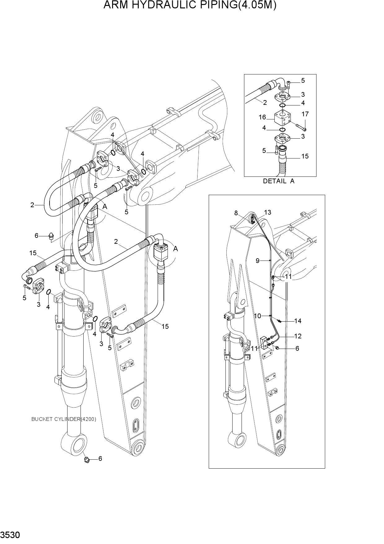ARM HYDRAULIC PIPING(4.05M)