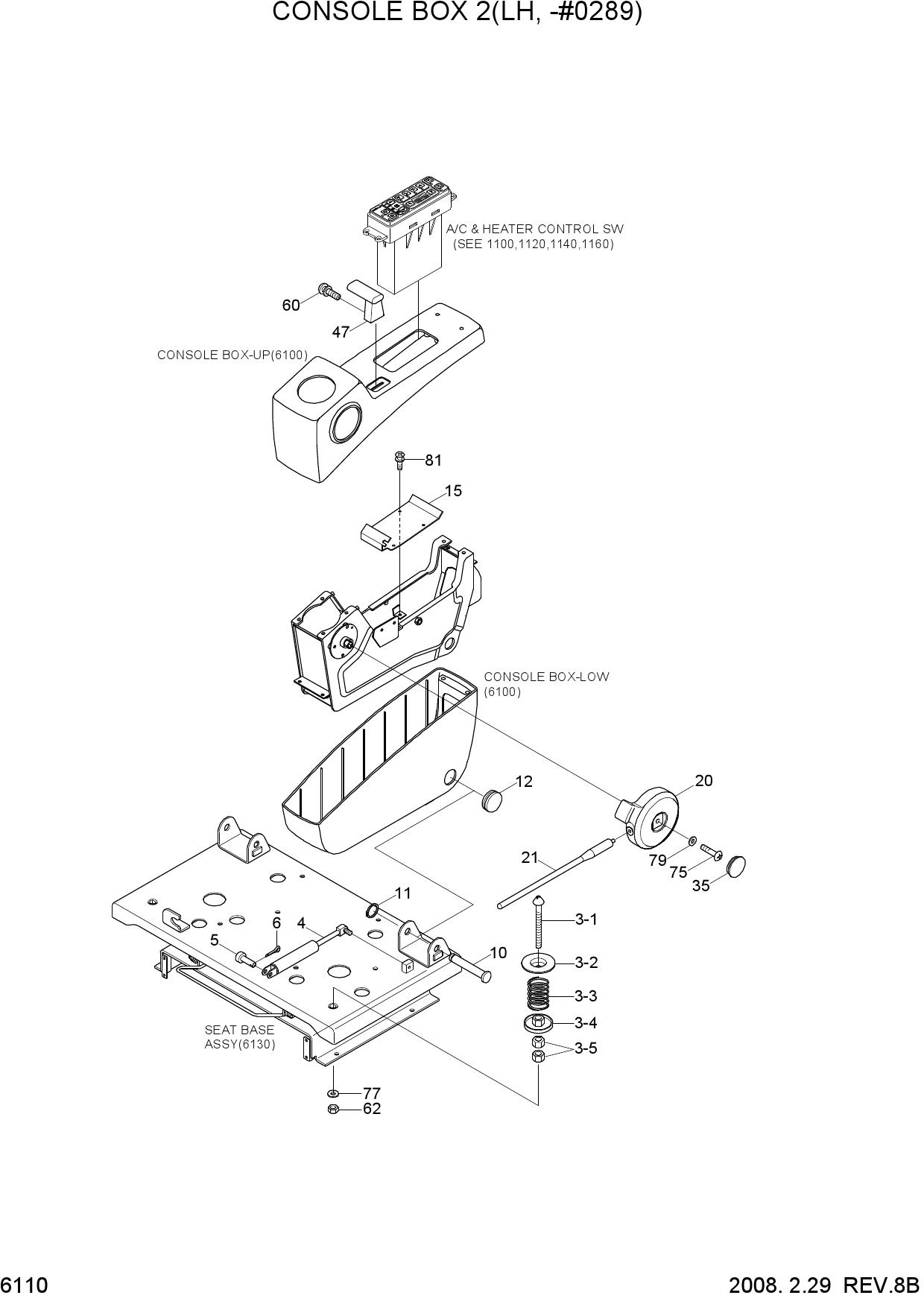 CONSOLE BOX 2(LH, -#0289)