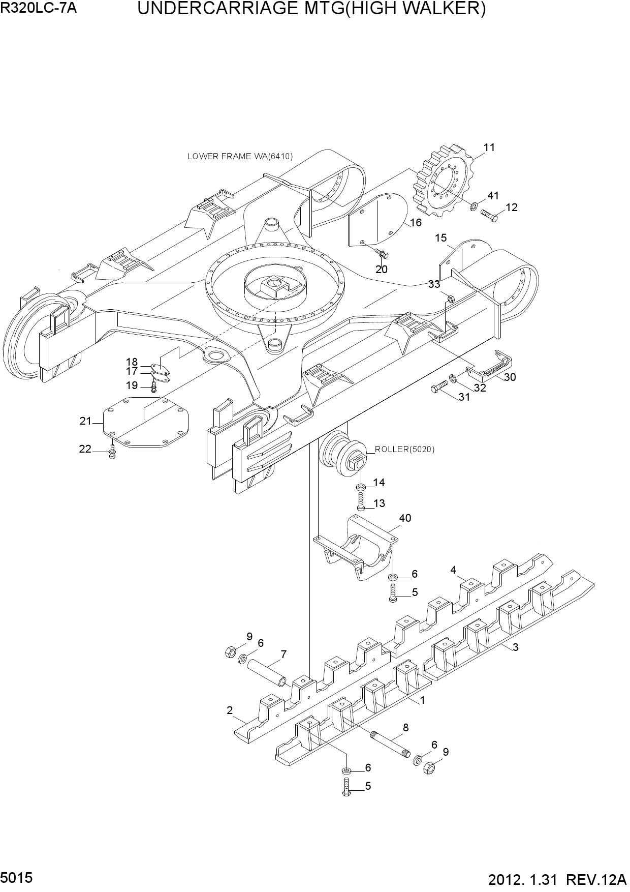 UNDERCARRIAGE MTG(HIGH WALKER)
