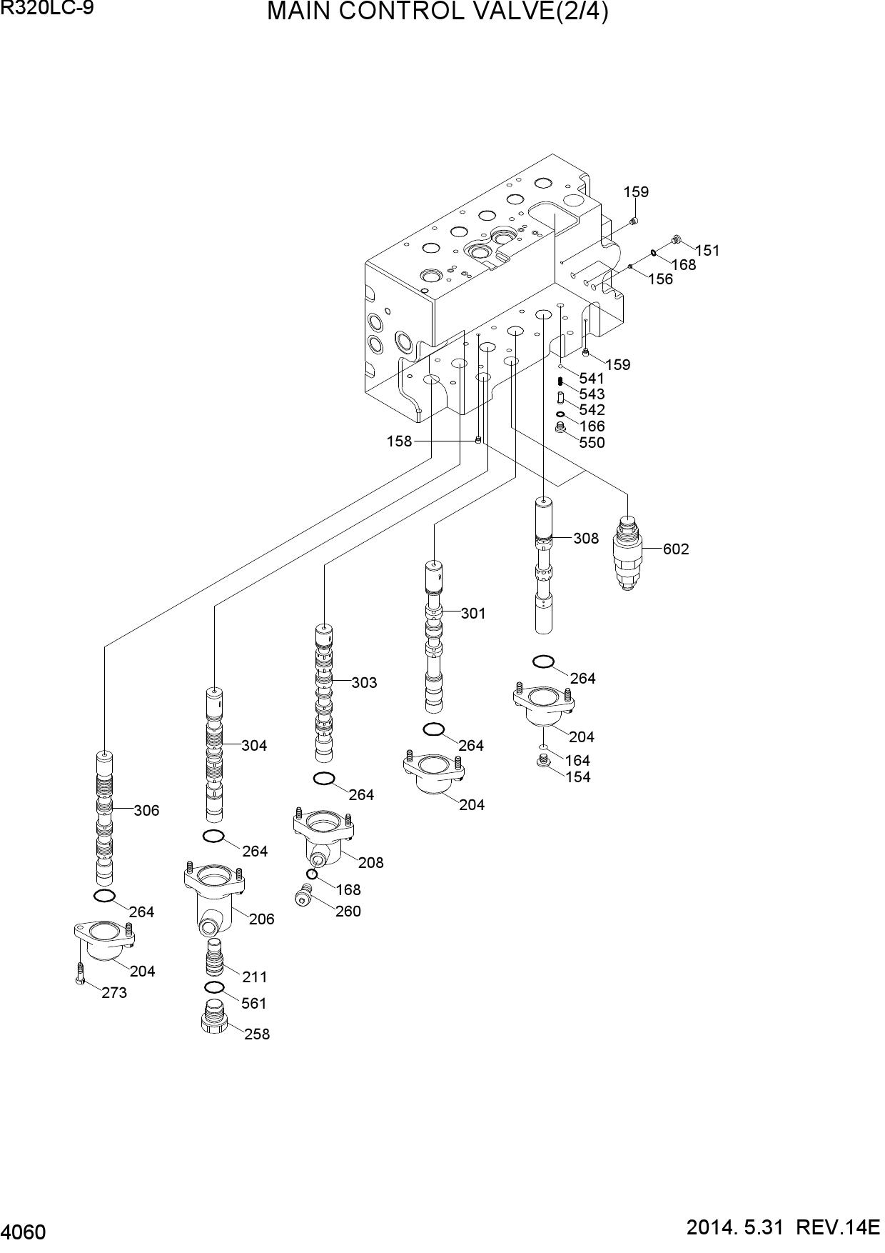 MAIN CONTROL VALVE(2/4)