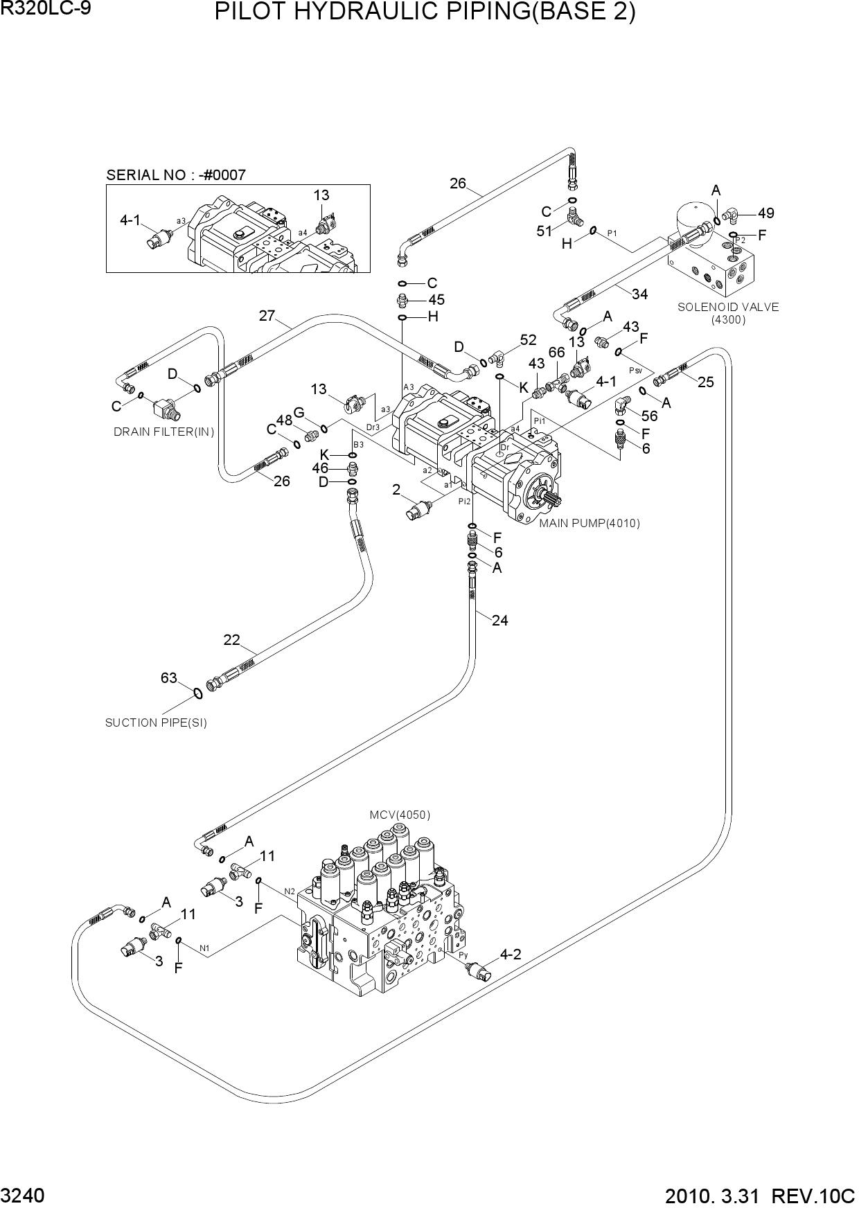 PILOT HYDRAULIC PIPING(BASE 2)
