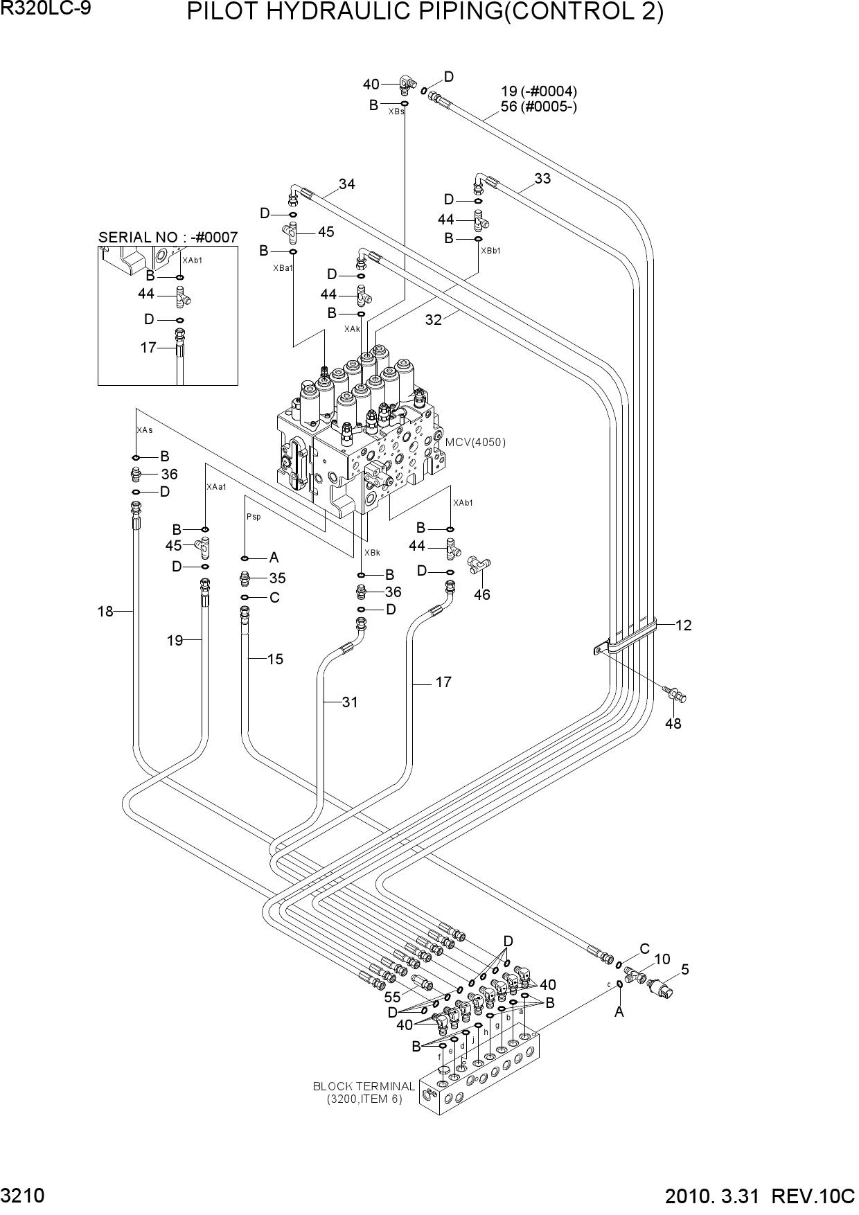 PILOT HYDRAULIC PIPING(CONTROL 2)