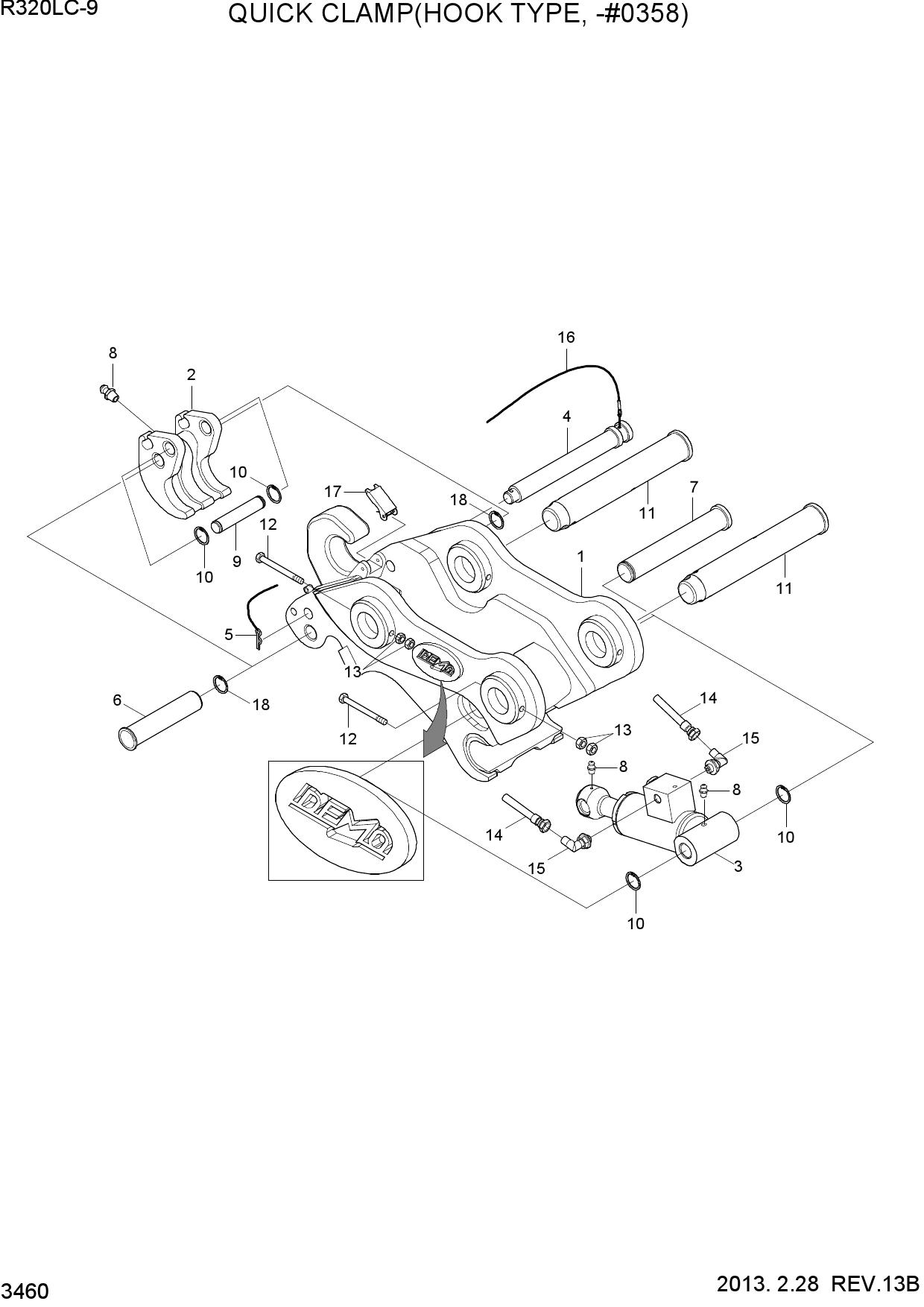 QUICK CLAMP(HOOK TYPE, -#0358)