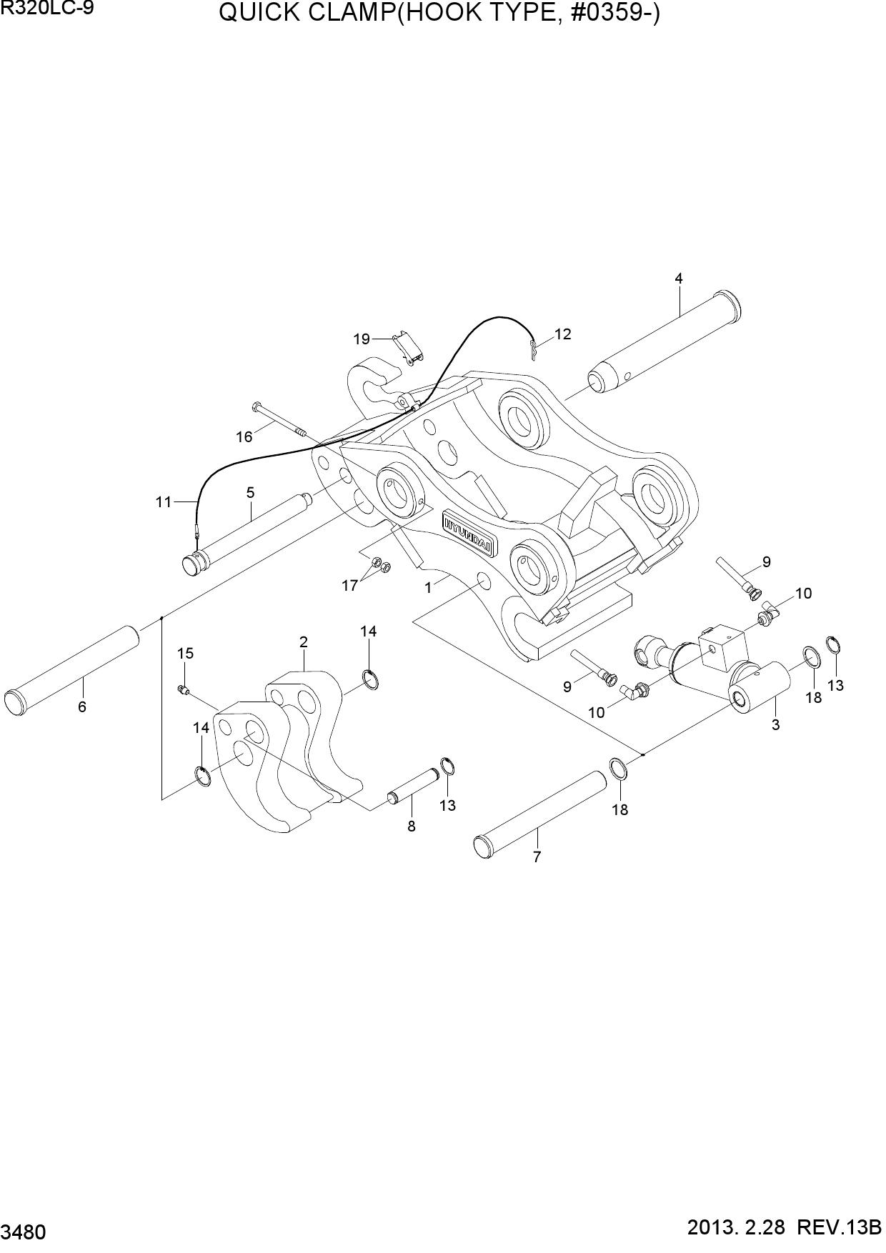 QUICK CLAMP(HOOK TYPE, #0359-)