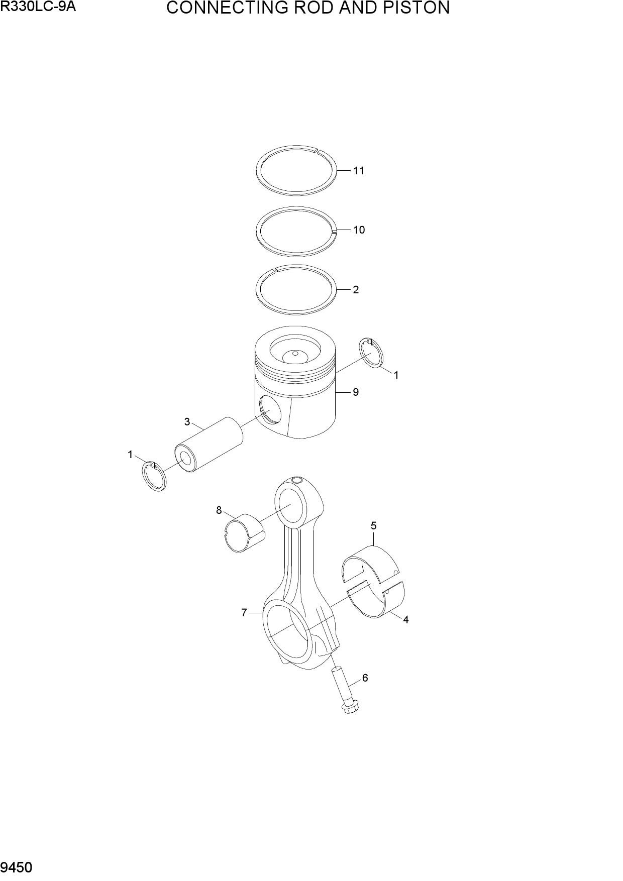 CONNECTION ROD AND PISTON