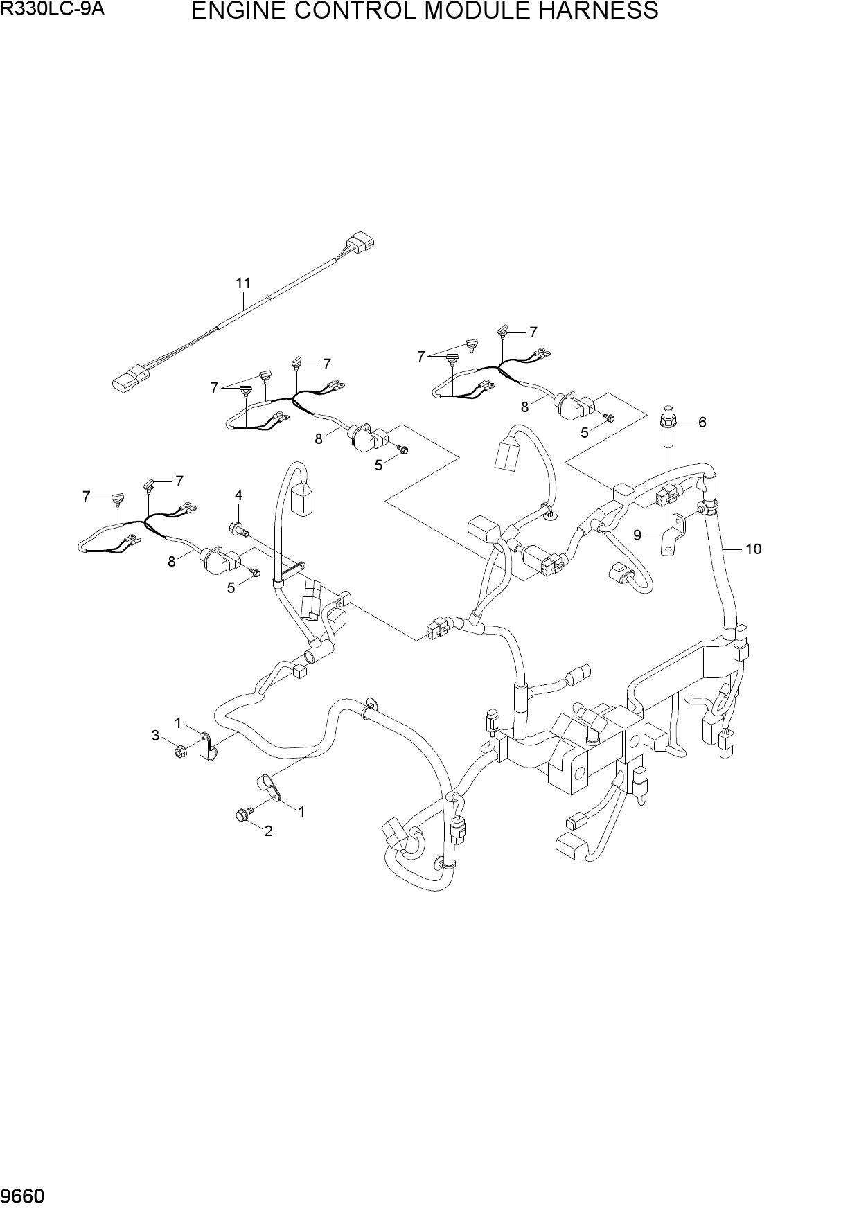 ENGINE CONTROL MODULE HARNESS