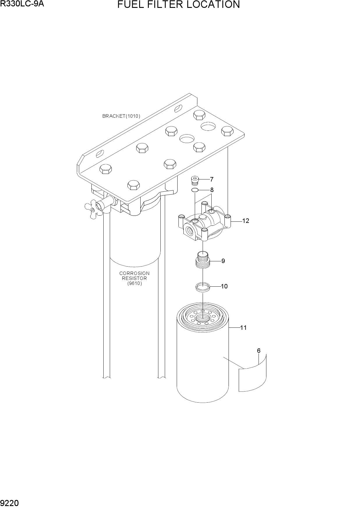 FUEL FILTER LOCATION