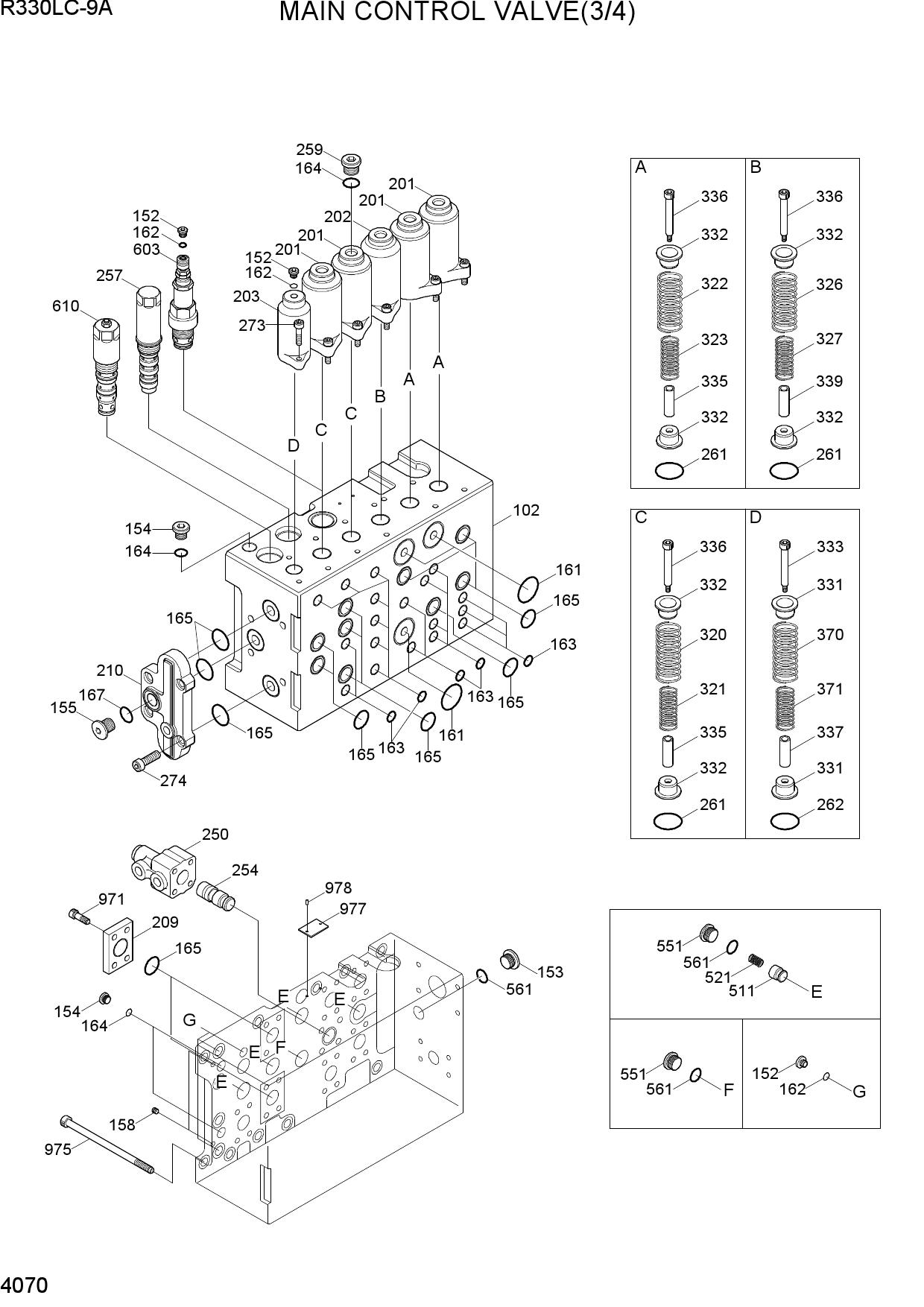 MAIN CONTROL VALVE(3/4)