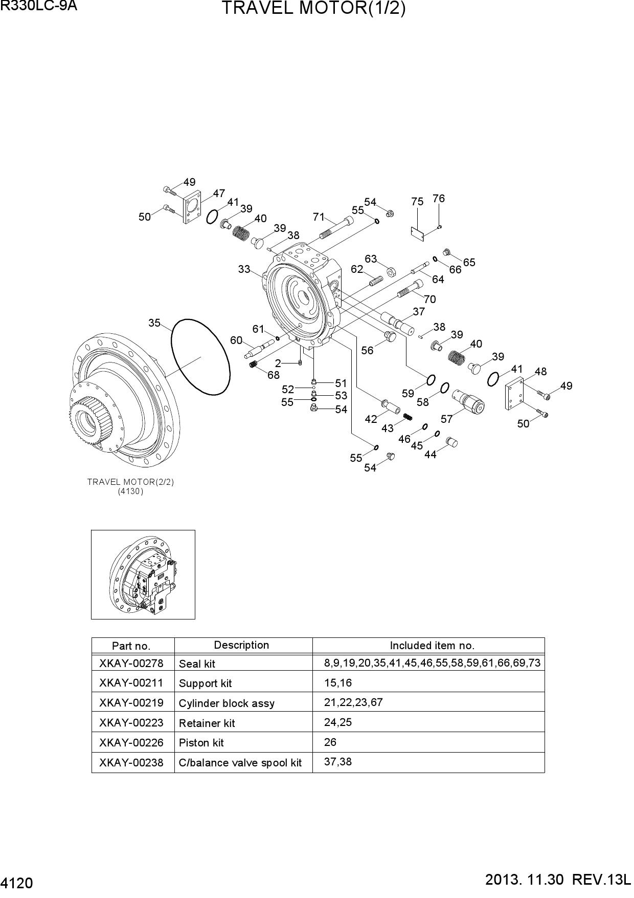 TRAVEL MOTOR(1/2)