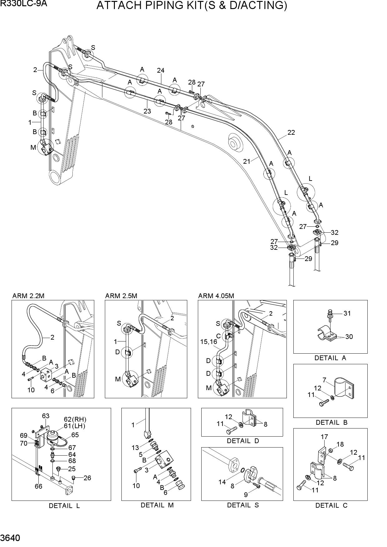 ATTACH PIPING KIT(S & D/ACTING)