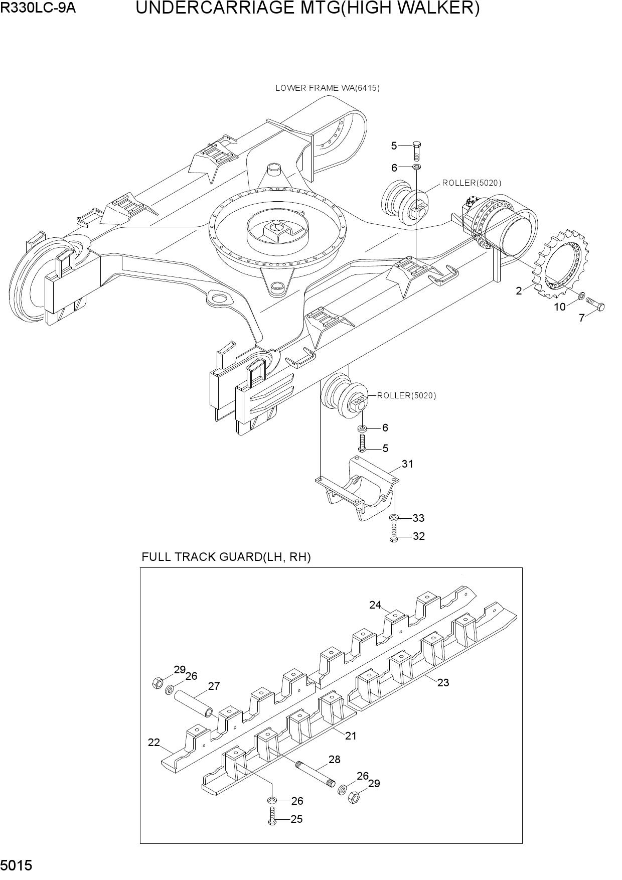 UNDERCARRIAGE MTG(HIGH WALKER)