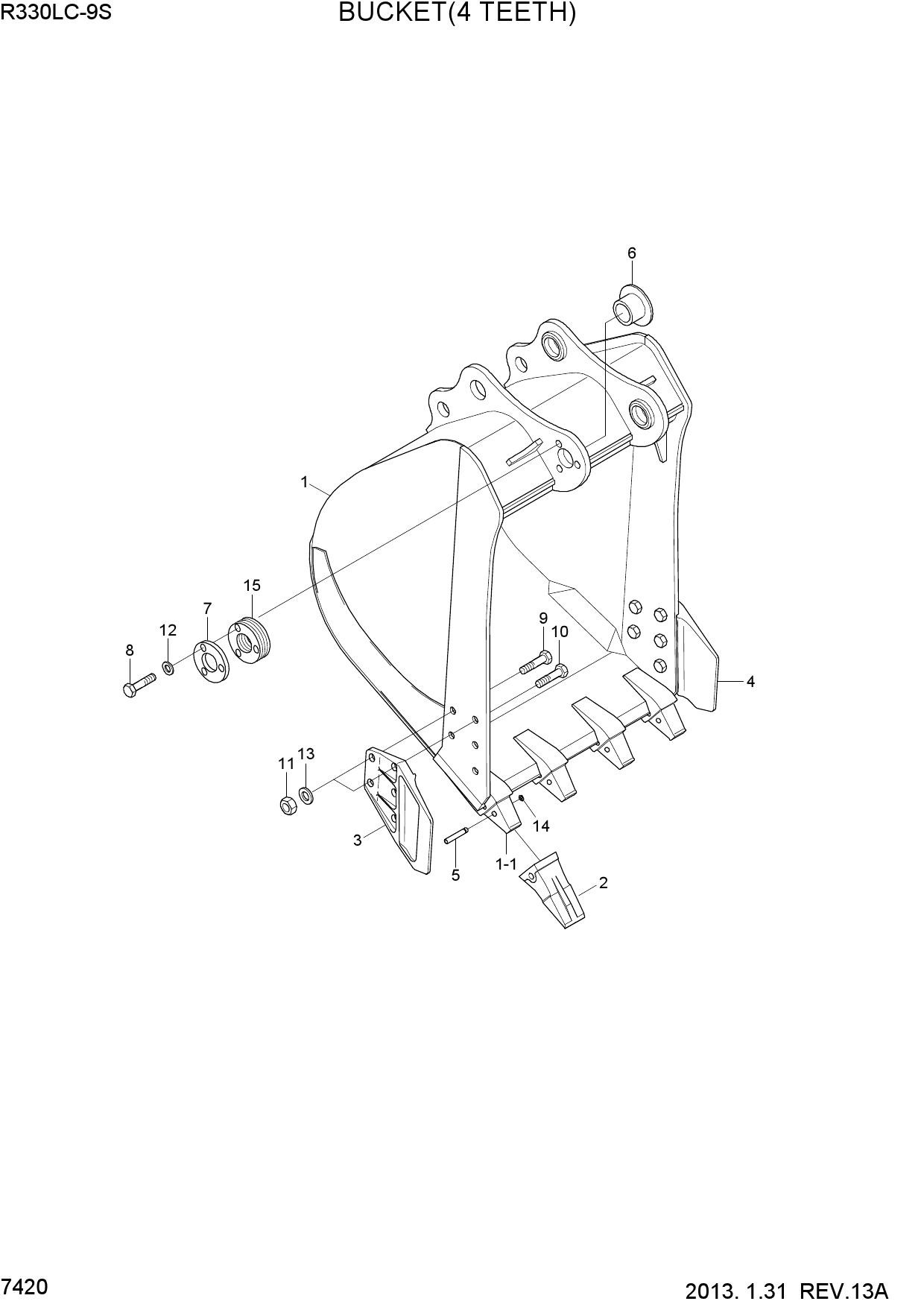 BUCKET(4 TEETH)