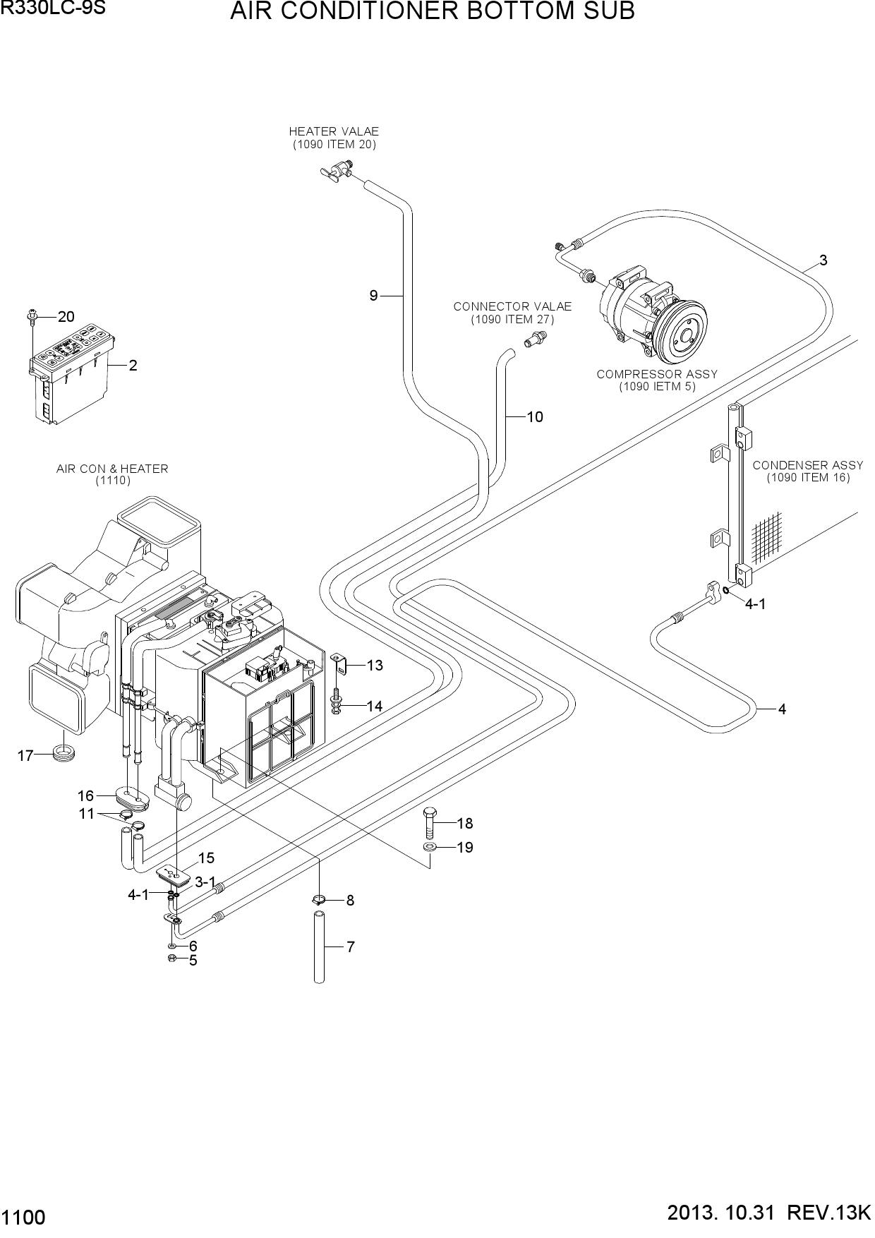 AIR CONDITIONER BOTTOM SUB