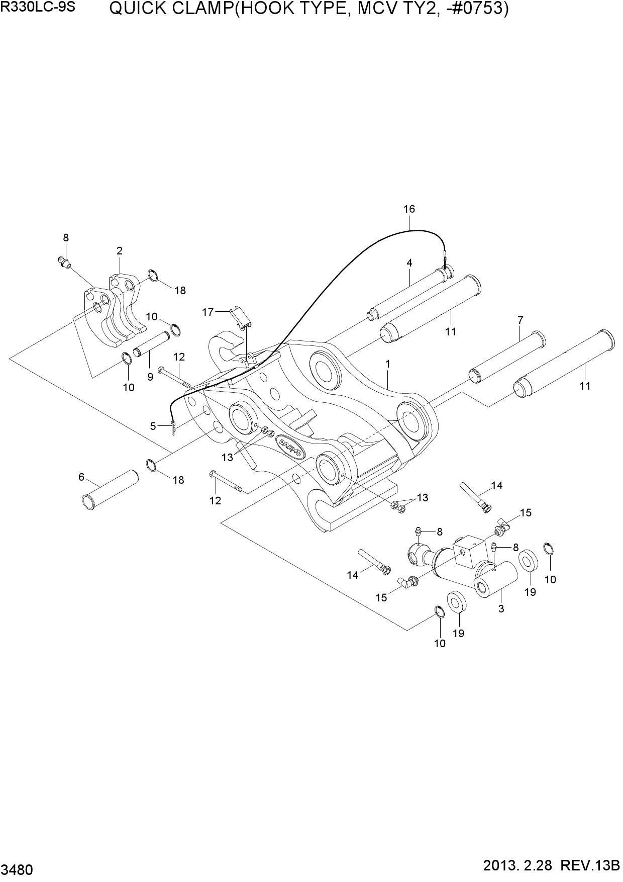 QUICK CLAMP(HOOK TYPE, MCV TY 2,-#0753)