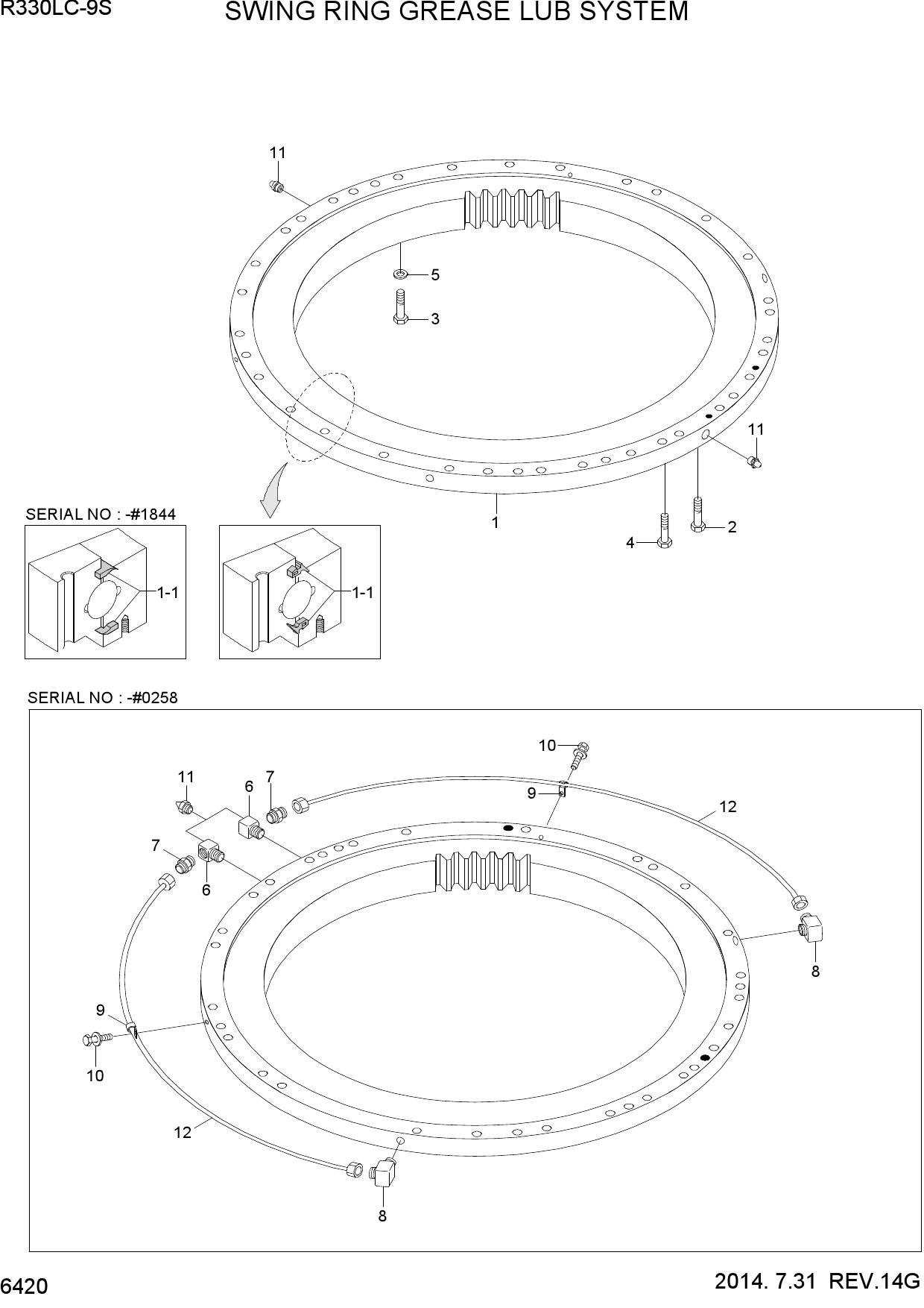 SWING RING GREASE LUB SYSTEM